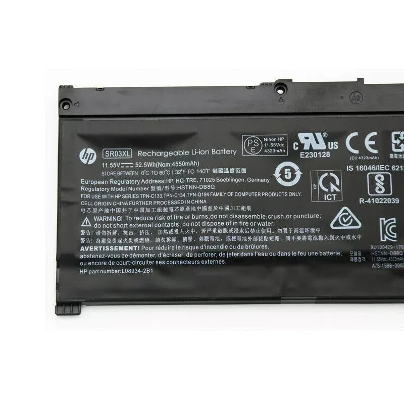 Genuine OEM SR03XL Battery For HP Pavilion 15-cx 17-cd L08855-855 HSTNN-IB8L NEW