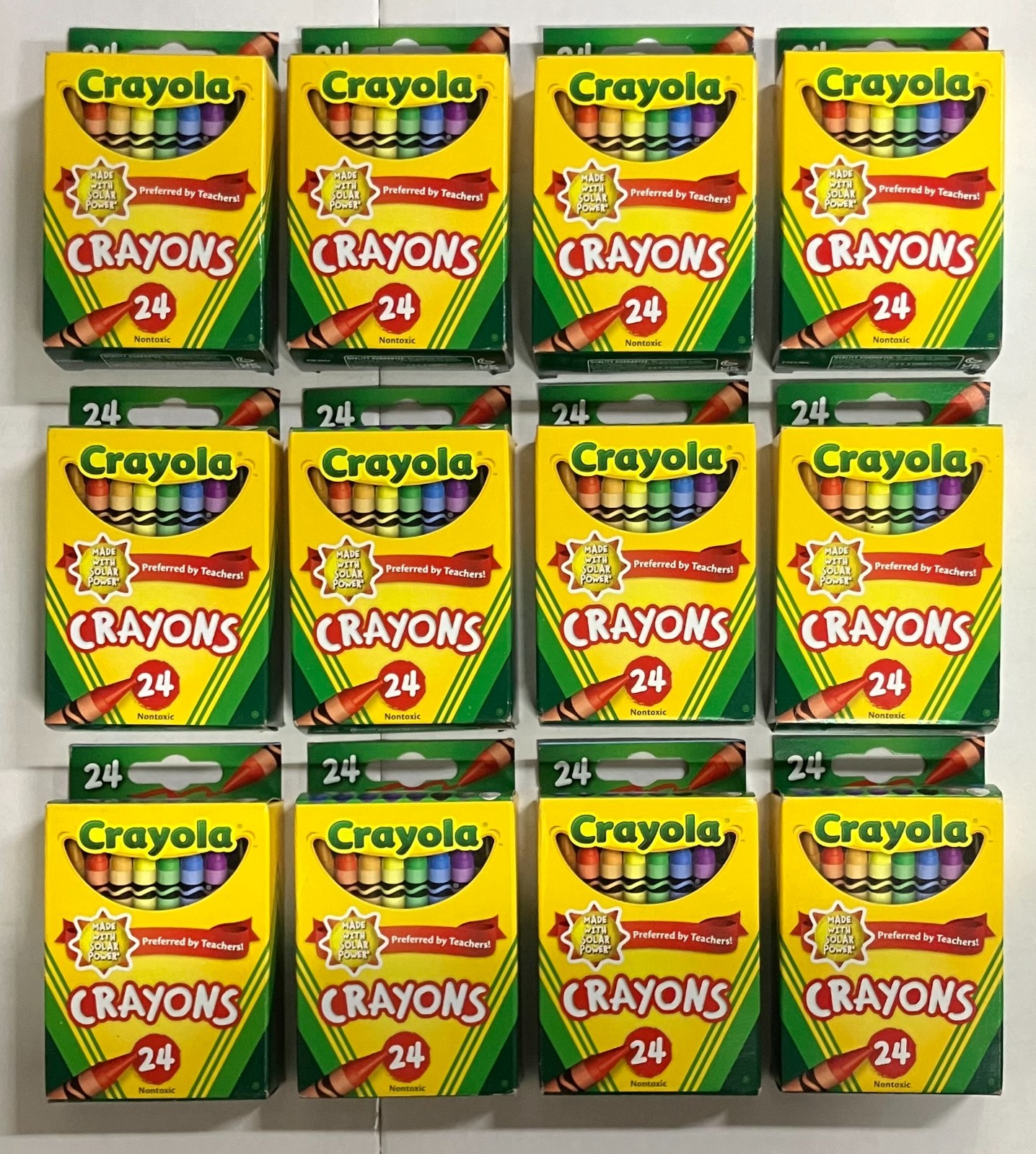 Crayola Crayons - 24 Assorted Colors Per Pack - 12 packs  (NEW, SHIPS FREE)