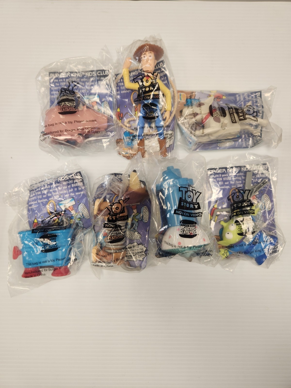 Vintage 1996 Toy Story Burger King Toys Complete Set of 8 Sealed Vintage 1996 Toy Story Burger King Toys Complete Set of 8 Sealed