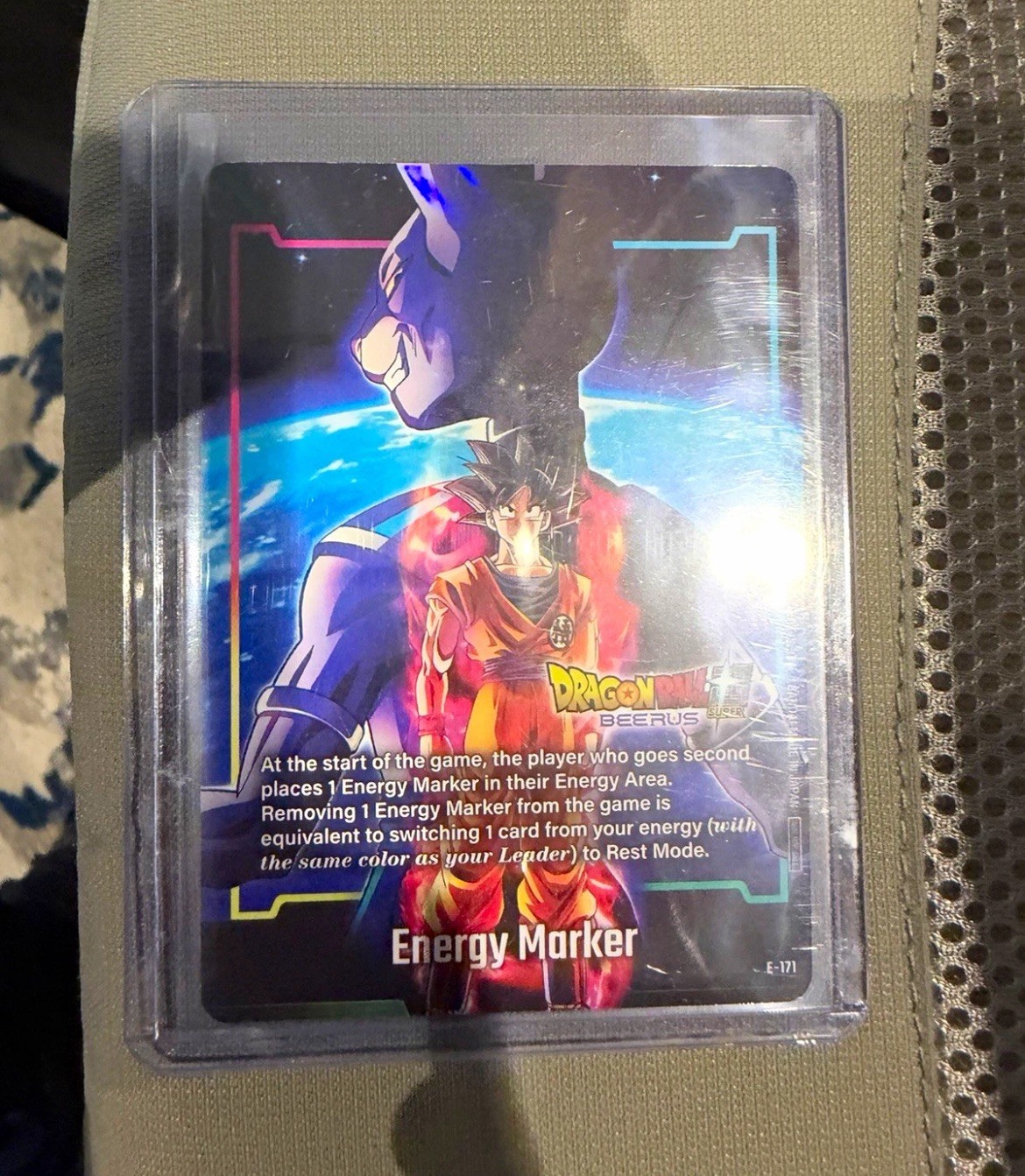 2026 NYCC Dragon Ball Super Energy Marker Goku Beerus Promo Card E-171 ENGLISH