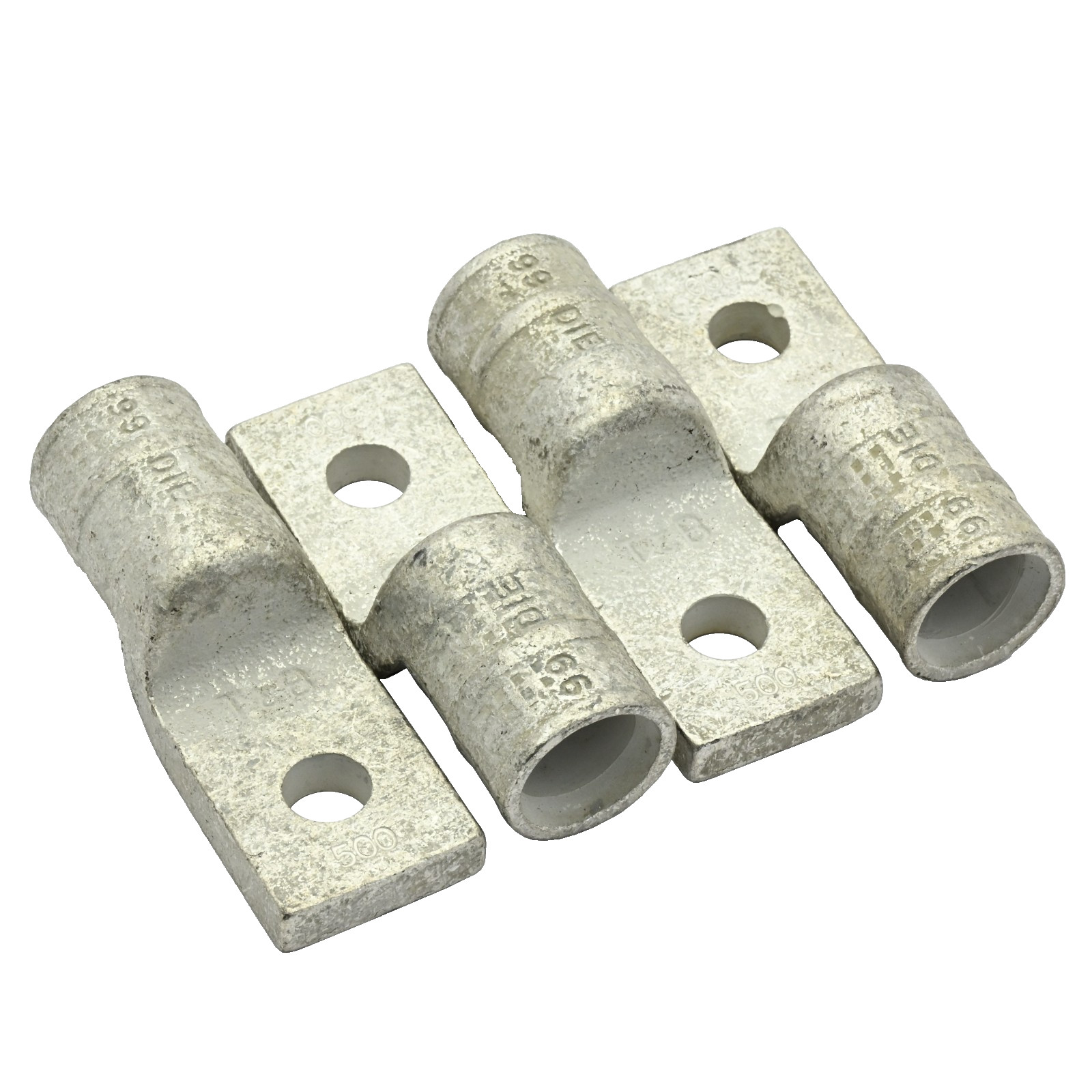 Lot of 4x ABB Thomas & Betts 53118 Heavy Duty Copper Lug 500 MCM 99 Die 1-Hole