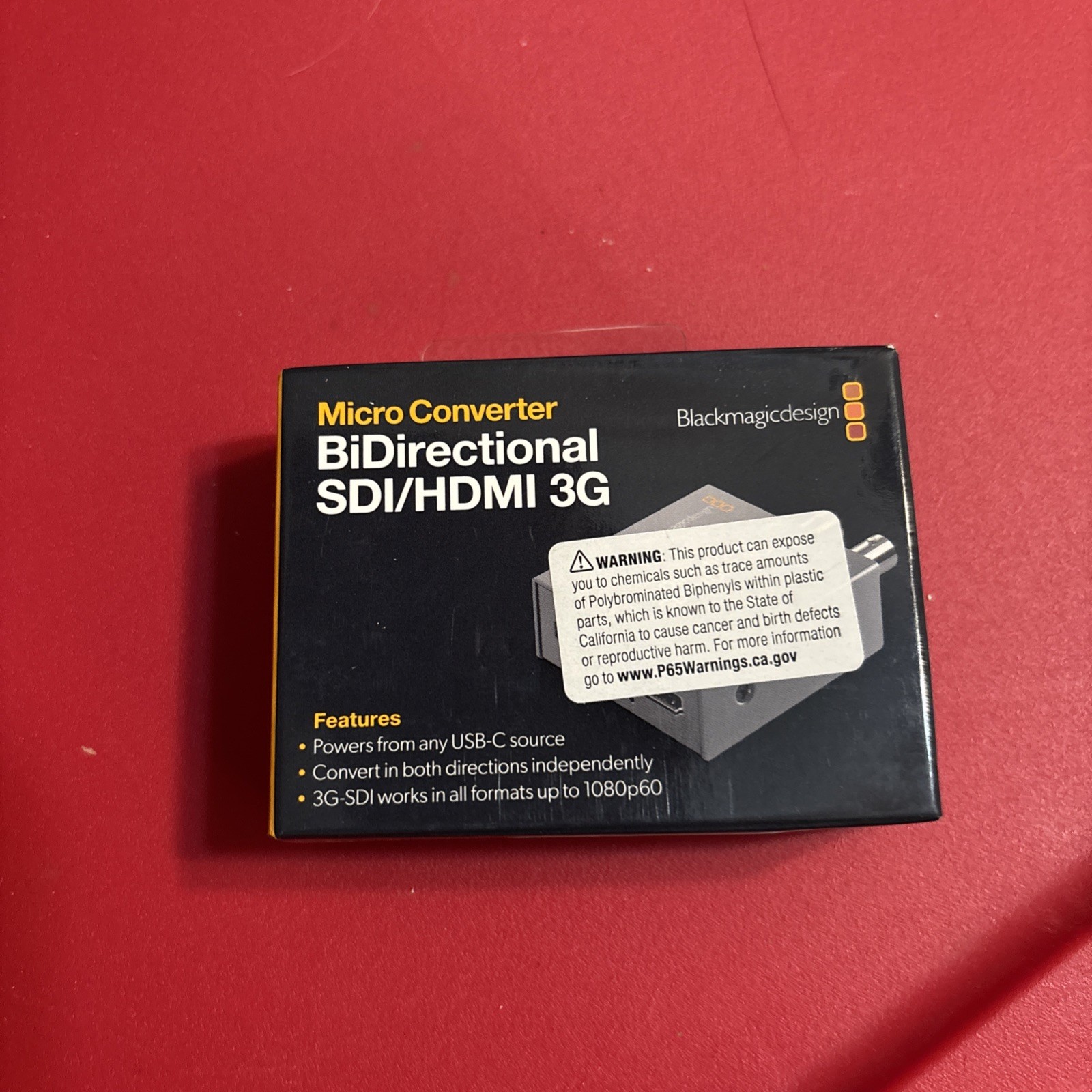 BlackMagicDesign Micro Converter BiDirectional SDI/HDMI 3G New Unopened Box BlackMagicDesign Micro Converter BiDirectional SDI/HDMI 3G New Unopened Box