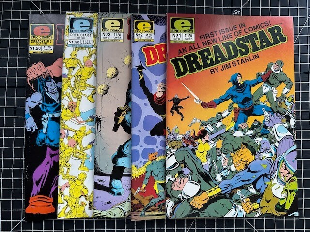 Marvel/Epic Dreadstar #1-5 1982 Jim Starlin