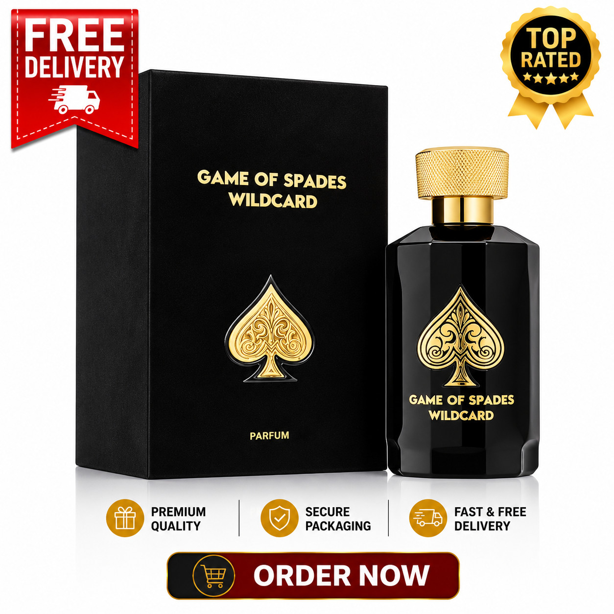 Game of Spades Wildcard Parfum 3.4 oz 100ml Unisex Perfume NEW IN BOX