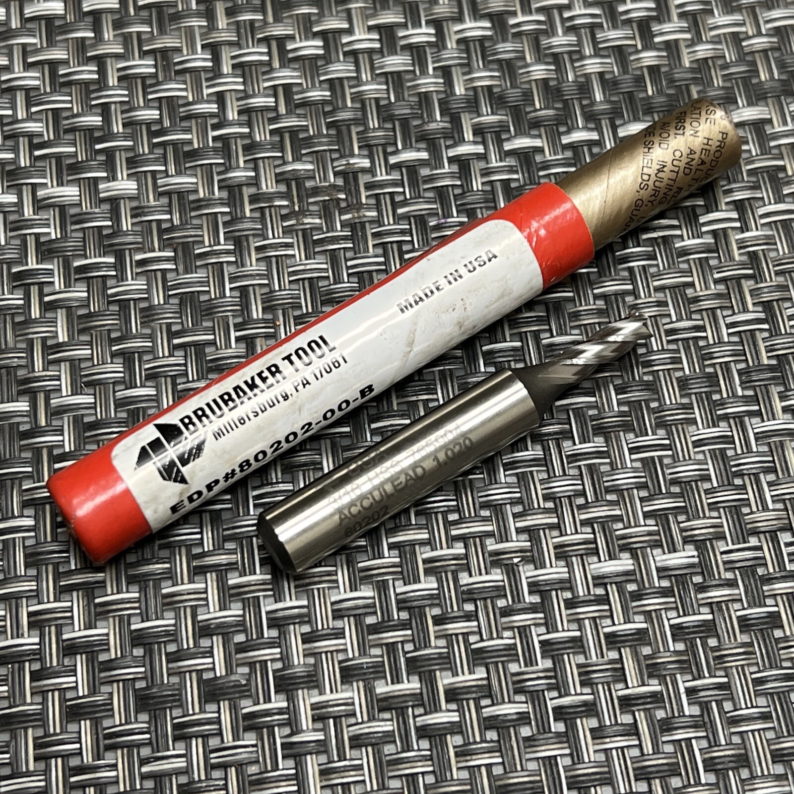 Brubaker 4 Flute End Mill 3/16\