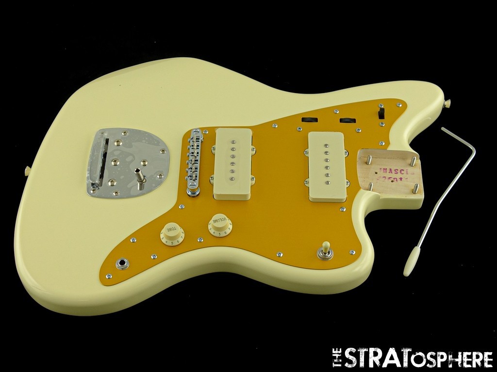 Fender Squier J Mascis Jazzmaster LOADED BODY Guitar, Vintage White Dinosaur Jr.