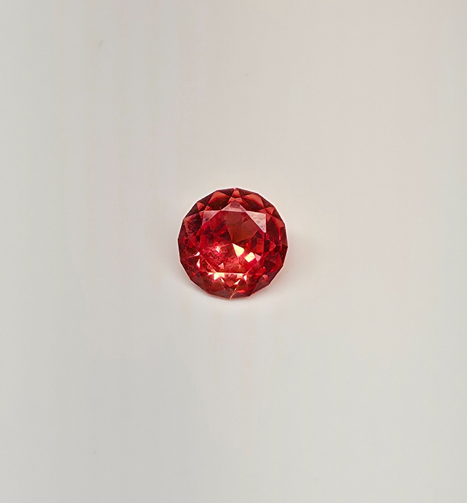 2.9ct Lab SAPPHIRE (Titanium Sapphire) 4.696x9.072mm Round Hand Fabricated