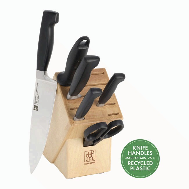 ZWILLING Four Star 8-pc, Knife block set, Natural, 7 pc