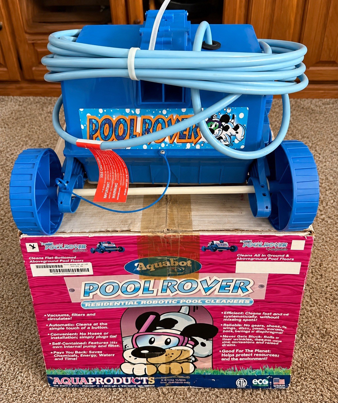 Aquabot Rover Junior Robotic Above Ground Swimming Pool Cleaner NEW Open Box Jr