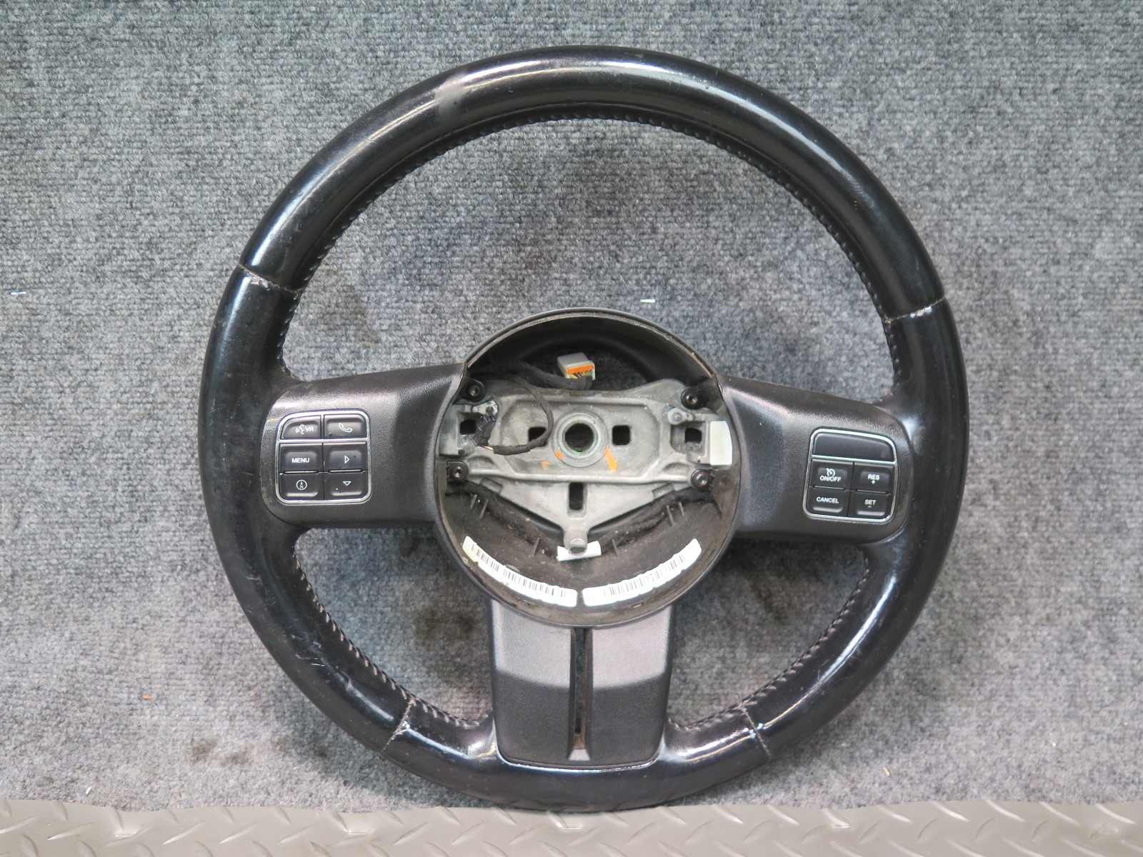 11-18 JEEP WRANGLER JK LEATHER STEERING W SHIFTERS & CONTROLS BLACK OEM
