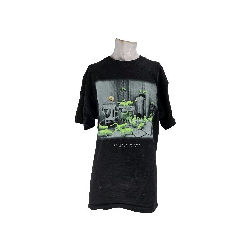 Vintage 1994 Sandy Skoglund Art T-Shirt Black Radioactive Cats Mens L RARE