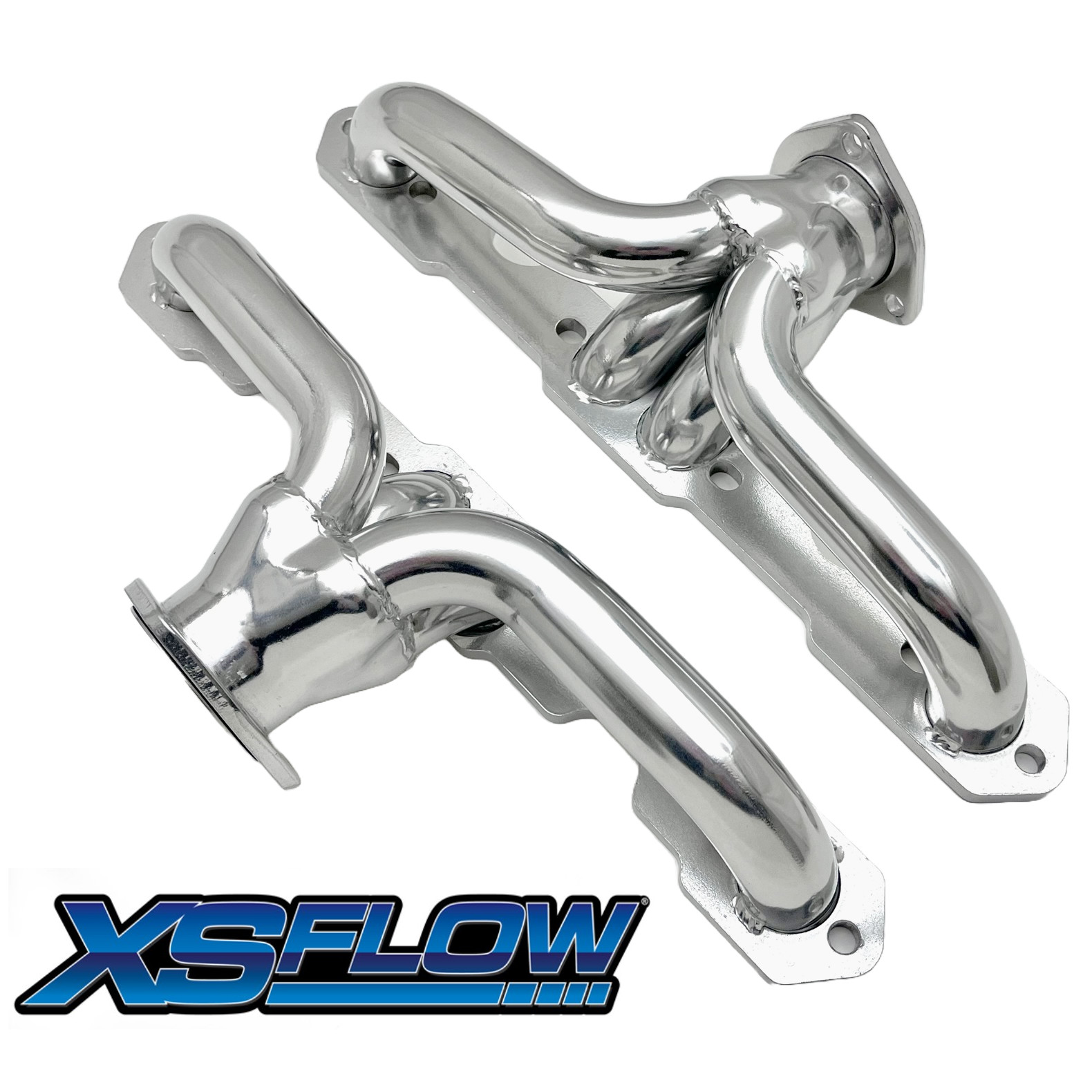 SB Chevy Headers Super Short 58-up SBC V8 Exhaust Silver Ceramic Hot Coated