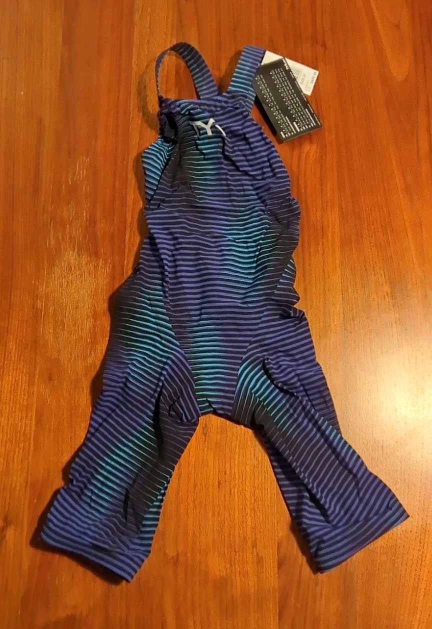 TYR Avictor 2.0 Open Back Luminous Tech Suit - Blue 420 - Women\'s Size 27