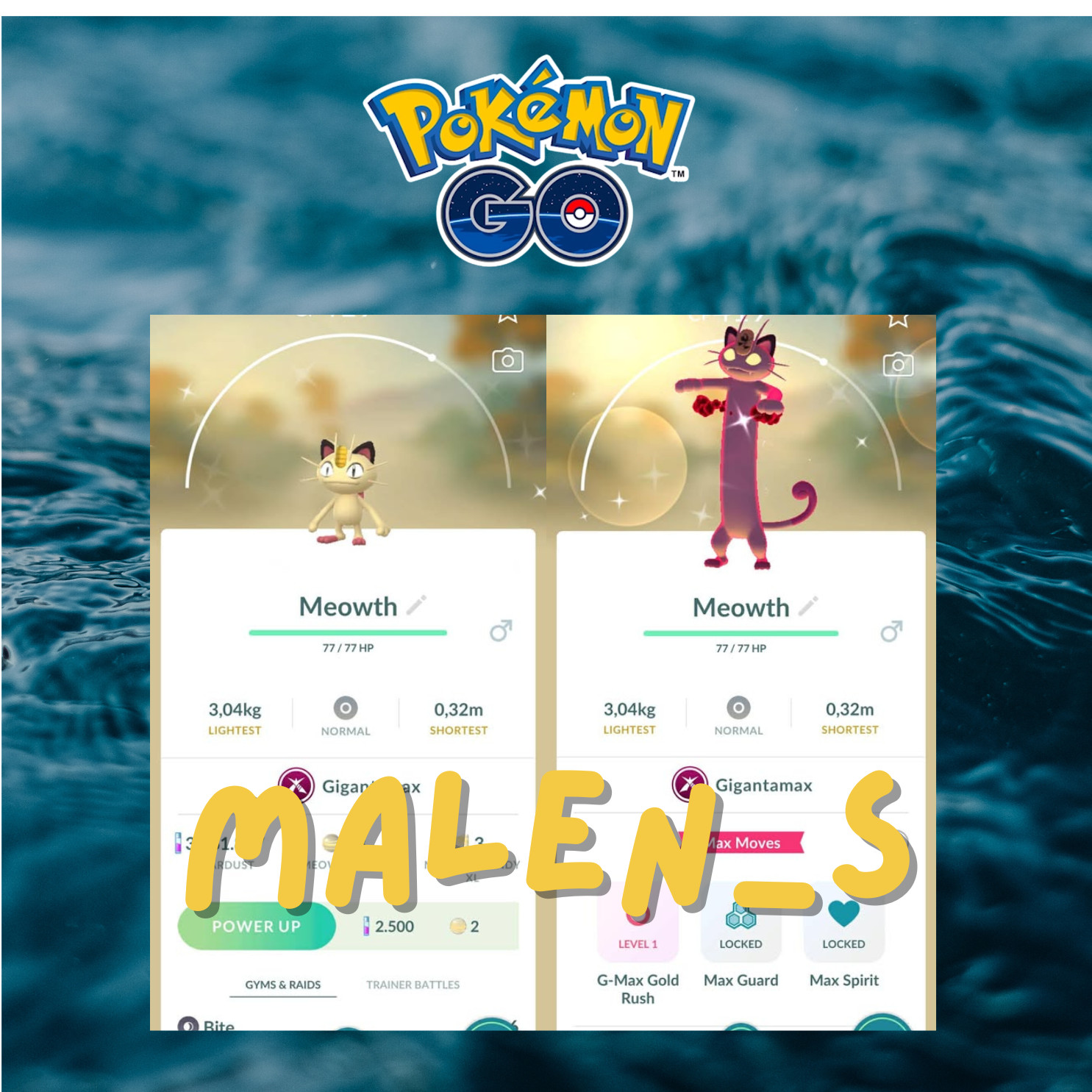 Shiny GIGANTAMAX Meowth🐬Tr❀de 20k❀P❀T❀Central❀Digital