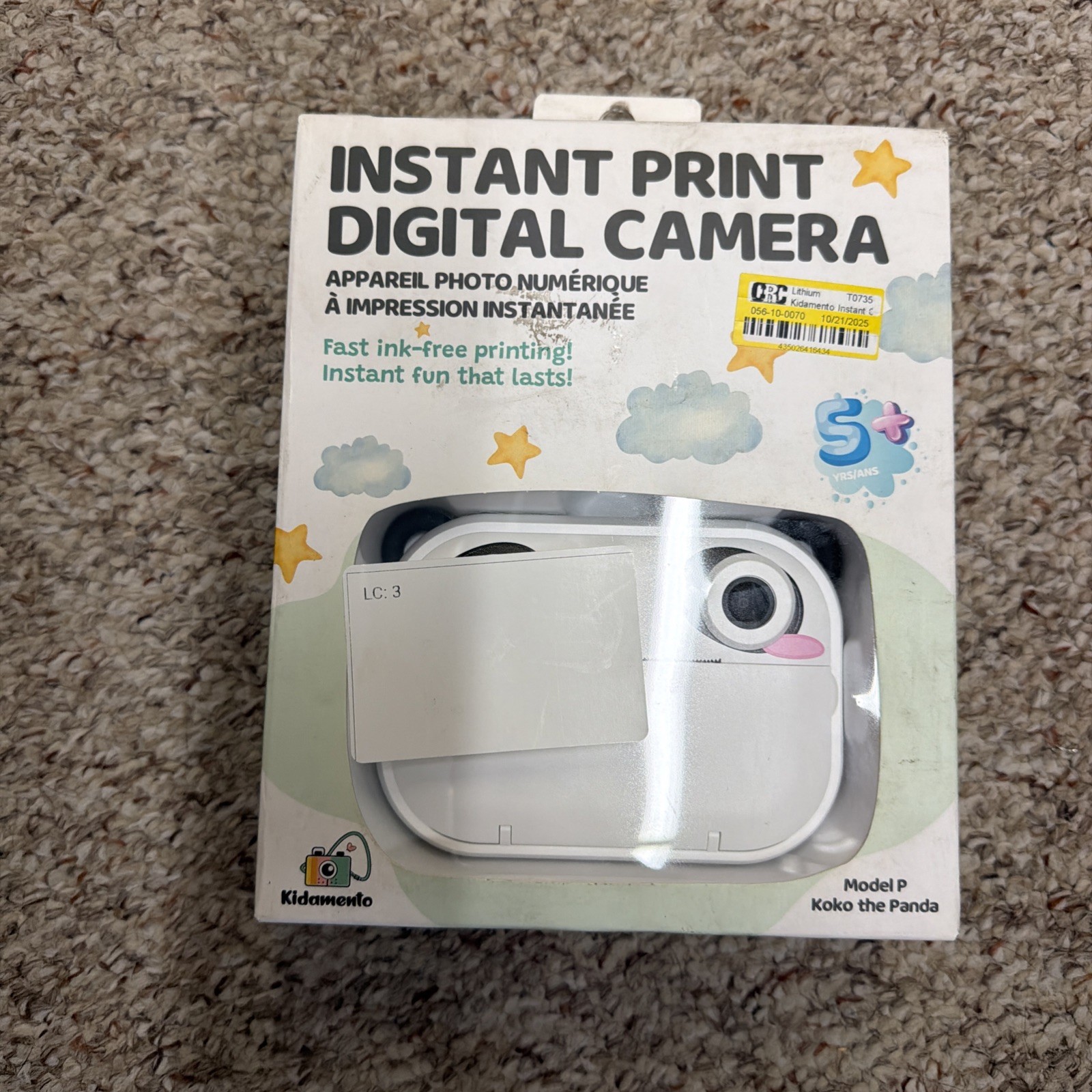 Kidamento Model P Koko the Panda Instant Print Digital Camera Kids Sealed New Kidamento Model P Koko the Panda Instant Print Digital Camera Kids Sealed New