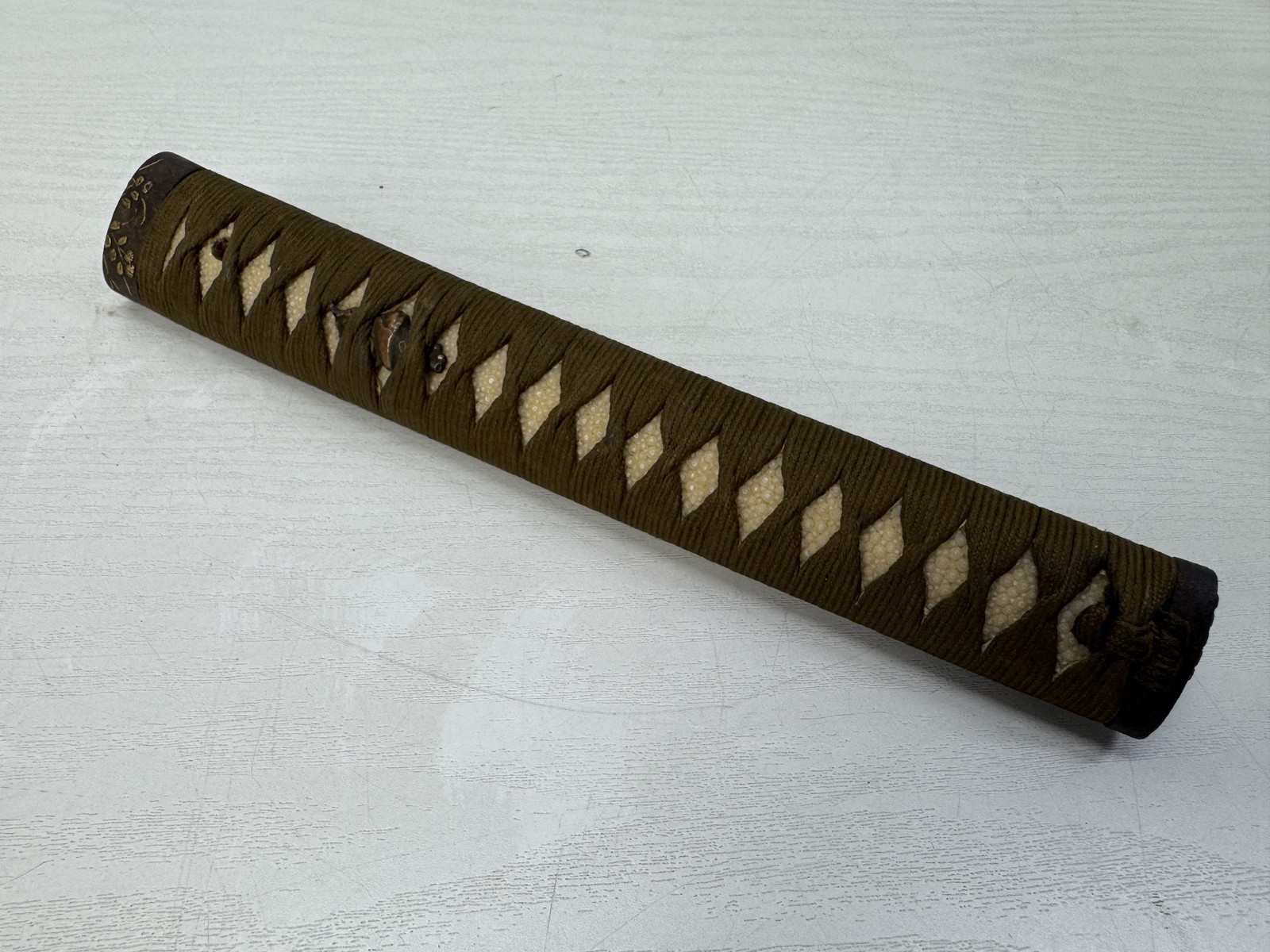 Y11037 TSUKA Japanese long sword accouterment Japan antique Koshirae Katana