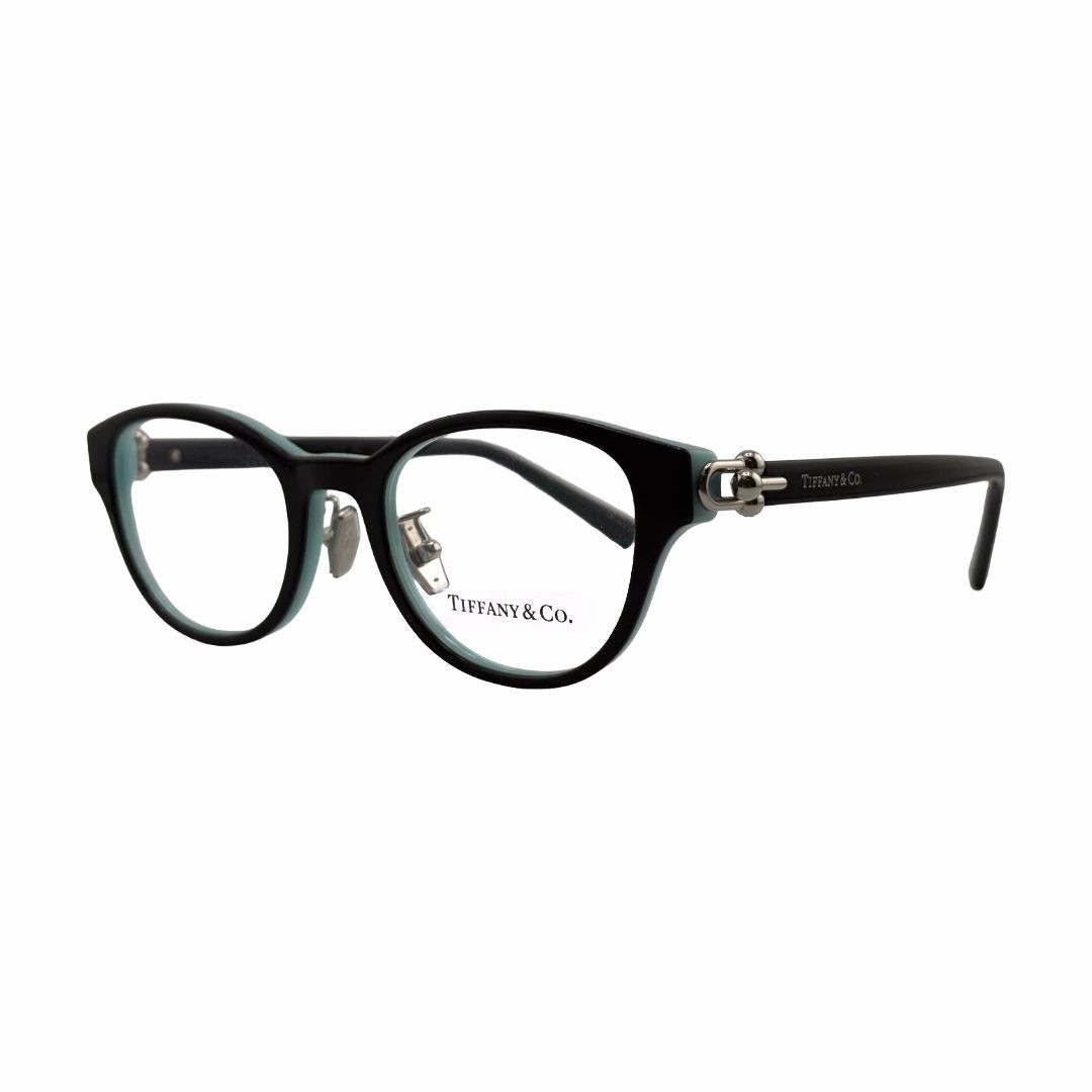 Tiffany & Co TF2237D Black On Tiffany Blue Eyeglasses Frames 48mm 20mm 140mm