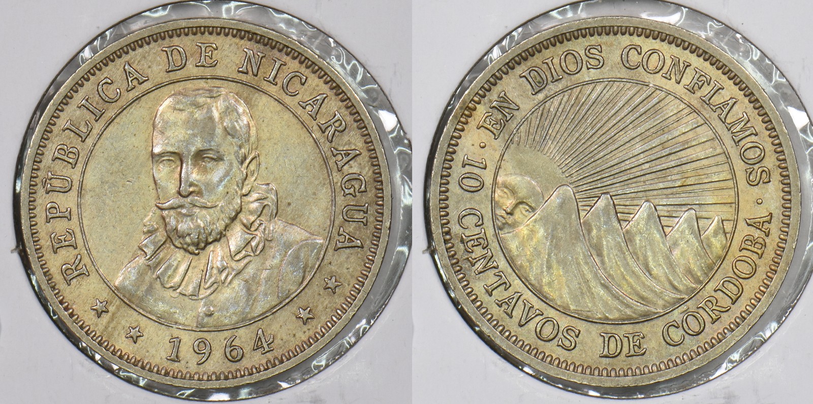 Nicaragua 1964 10 Centavos P290393 combine shipping