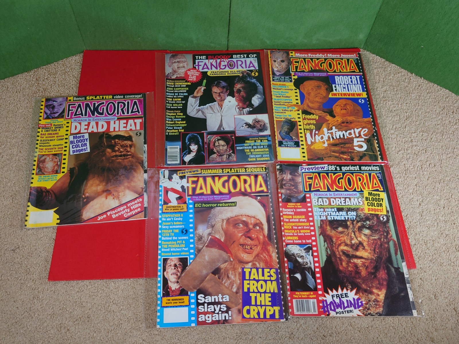 Vtg Fangoria Horror Magazines Lot of 5 Freddy Jason Dead Heat 1980s, Bloody Best Vtg Fangoria Horror Magazines Lot of 5 Freddy Jason Dead Heat 1980s, Bloody Best