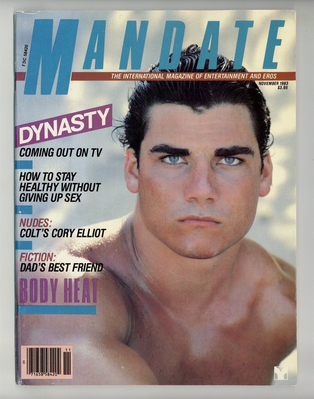 Mandate 1983 Colt Studios Cory Elliot, Dick Fisk, Falcon 98p Gay Magazine M38490