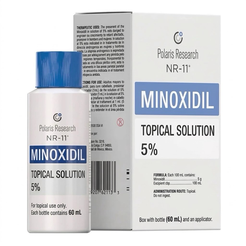 NR11 POLARIS MEN SOLUTION 60ml 5% (Same day Ship)/ made in MX