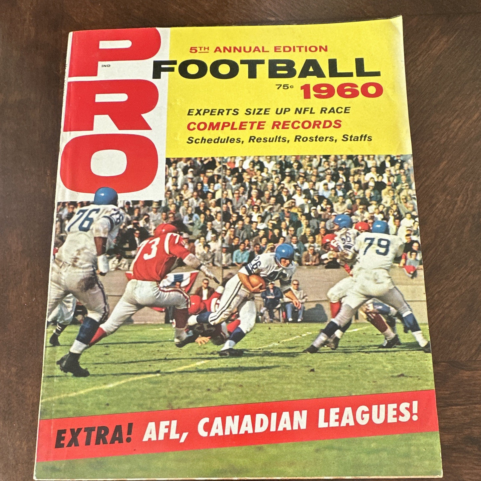 PRO Football 1960 5th Annual Edition Records & Schedules Vintage