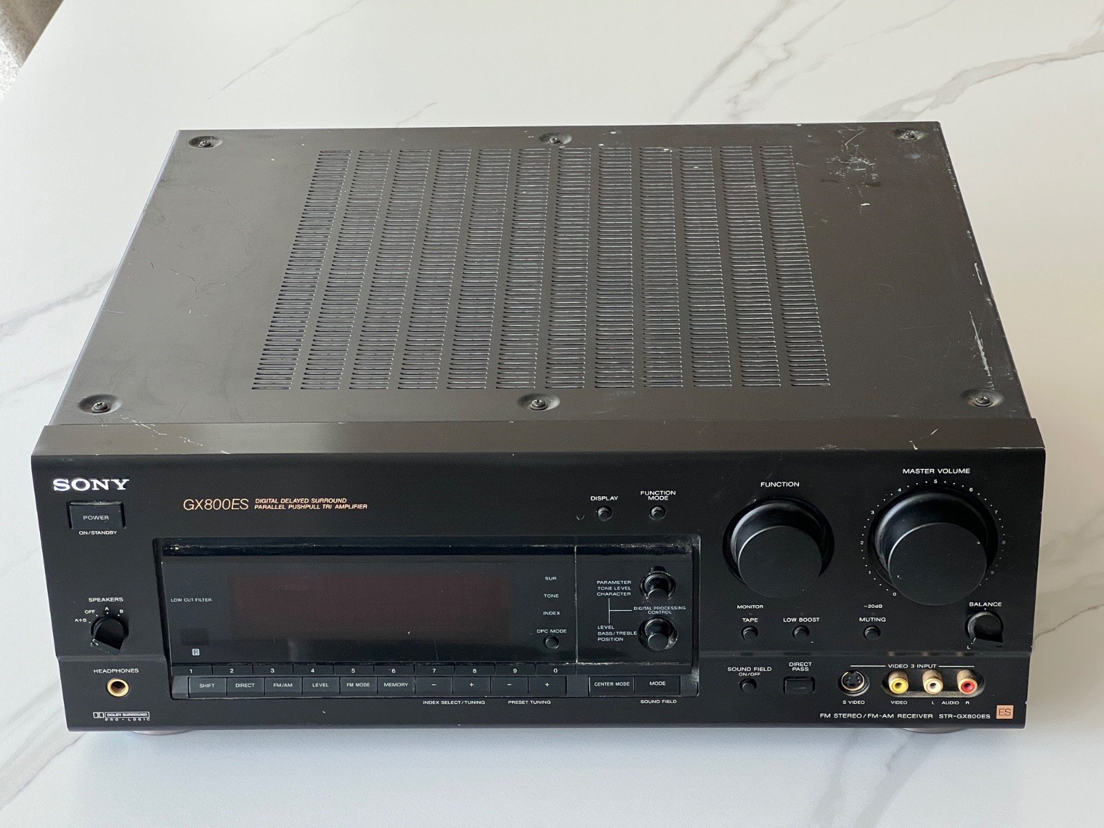 SONY STR-GX800ES FM STEREO / FM-AM RECEIVER GX800ES - No Remote