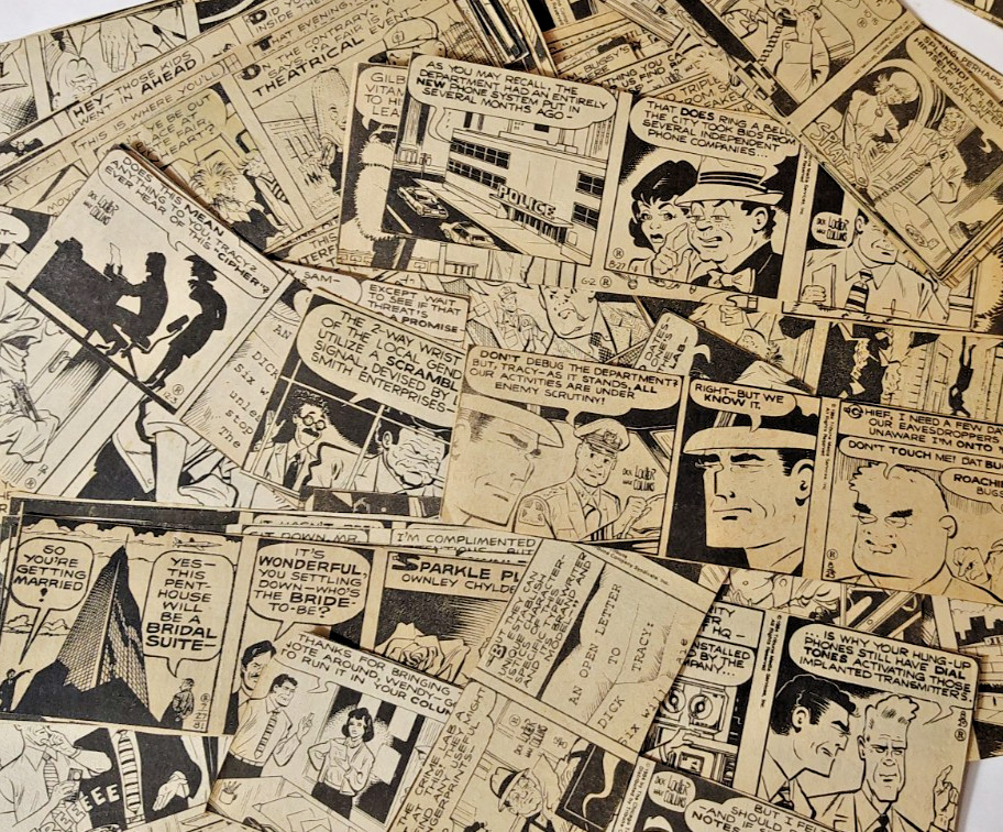 Over 130 DICK TRACY Daliy Comic Strip Clippings