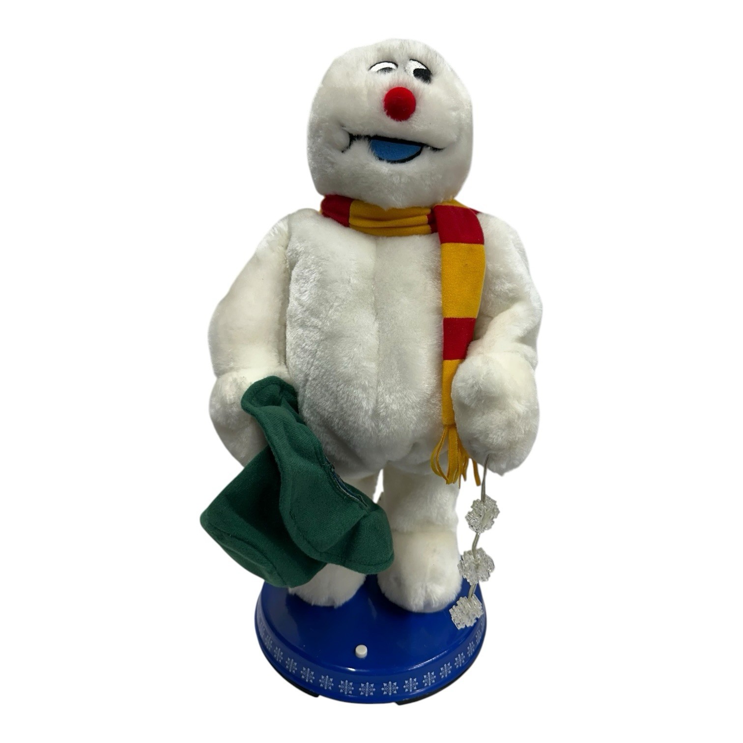 Vintage Gemmy Frosty Snowman Spinning Snowflake Animated Singing 19 Vintage Gemmy Frosty Snowman Spinning Snowflake Animated Singing 19