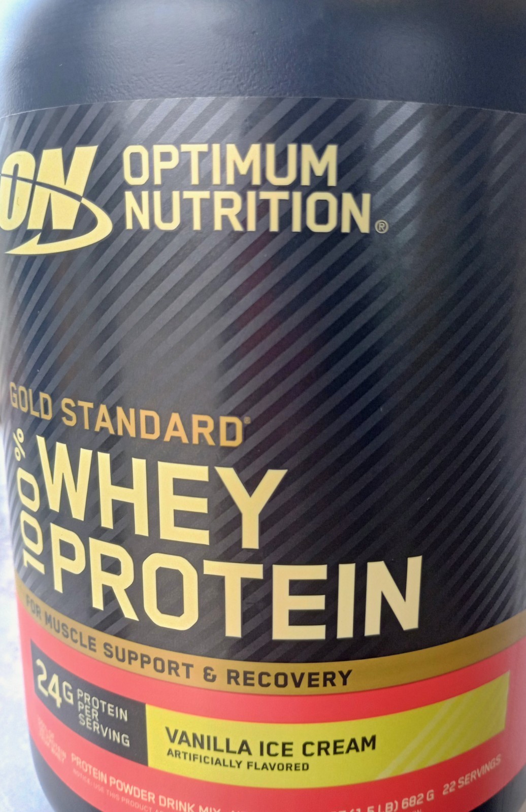 Optimum Nutrition Gold Standard 100% Whey Protein Powder Vanilla Ice Cream Optimum Nutrition Gold Standard 100% Whey Protein Powder Vanilla Ice Cream