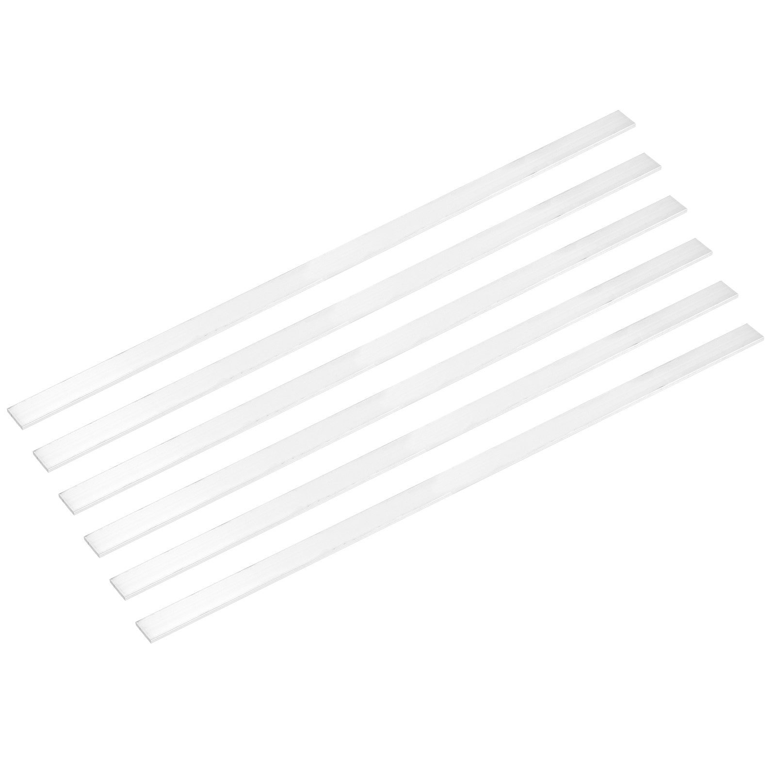 6 Pcs Square Aluminum Flat Bar, 1/8