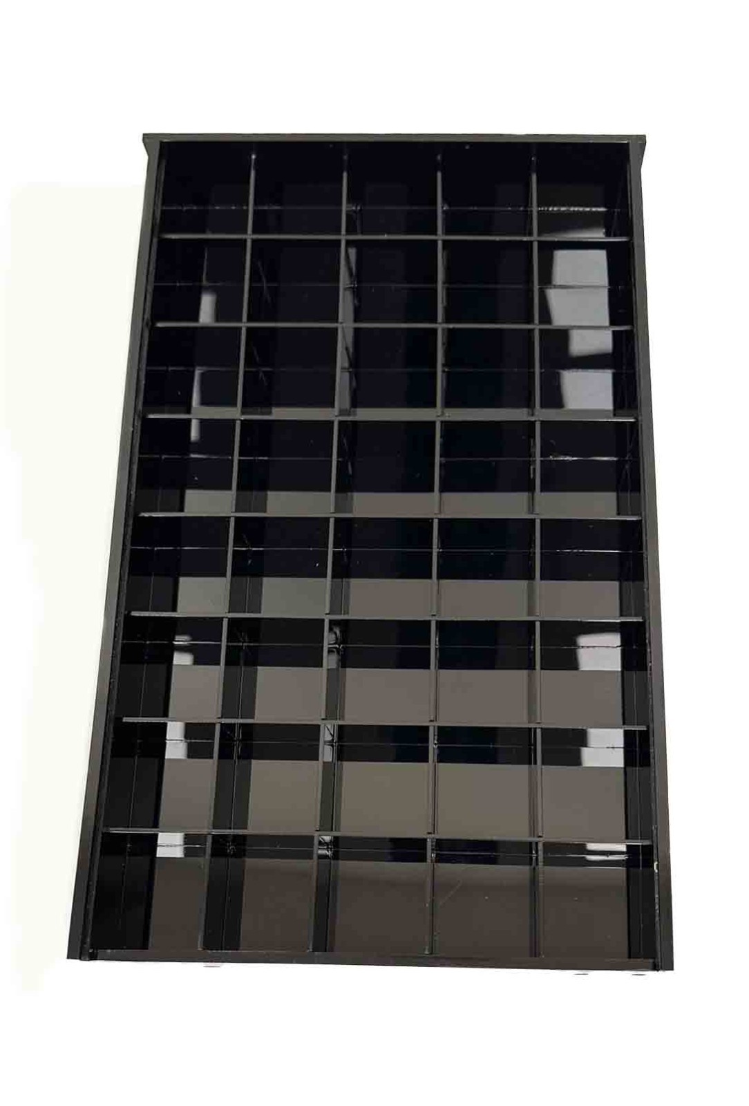 Italian Charms Acrylic Tray Display with 40 Bins - Black Italian Charms Acrylic Tray Display with 40 Bins - Black