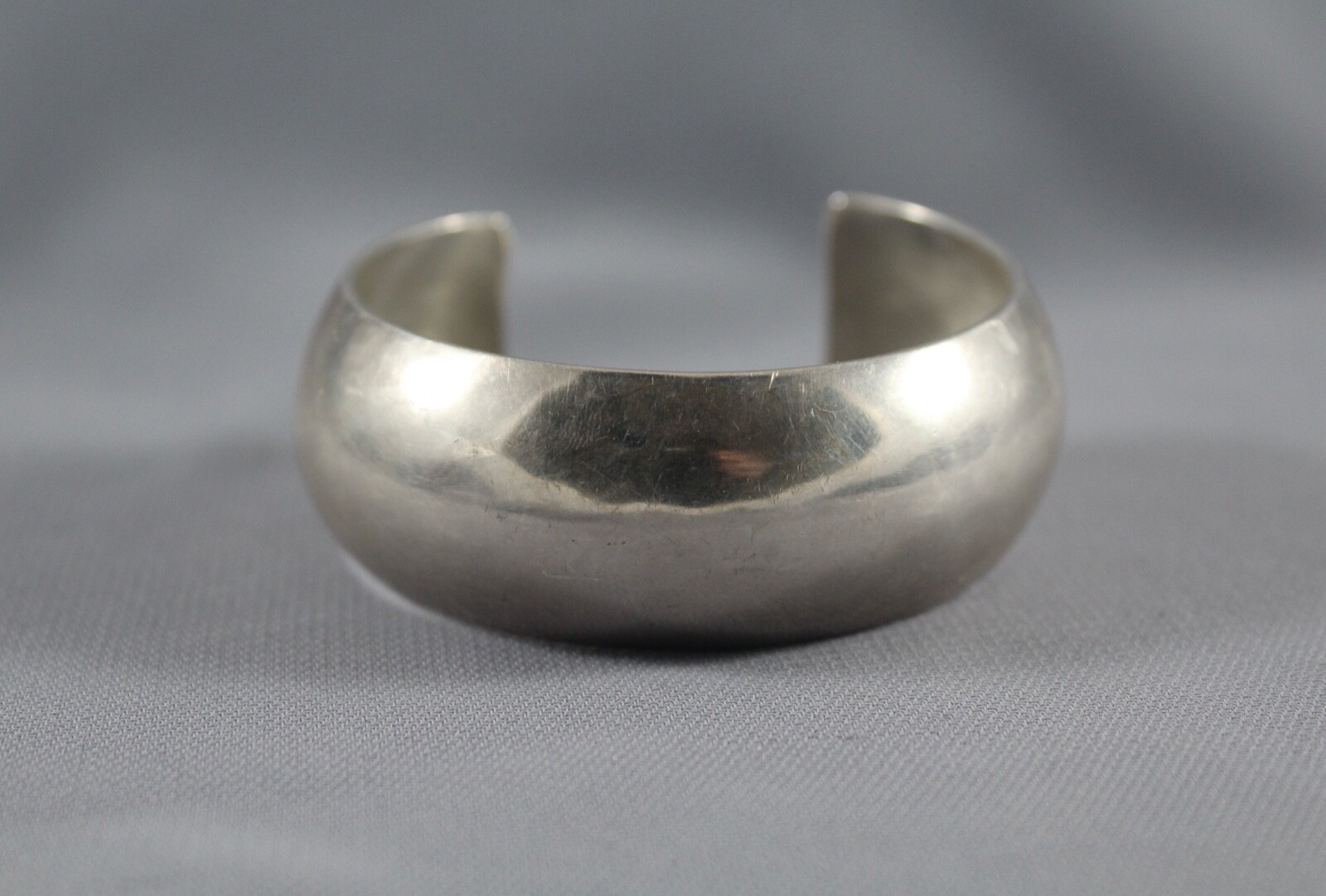 Vintage Navajo Silver Bracelet  Signed C/J