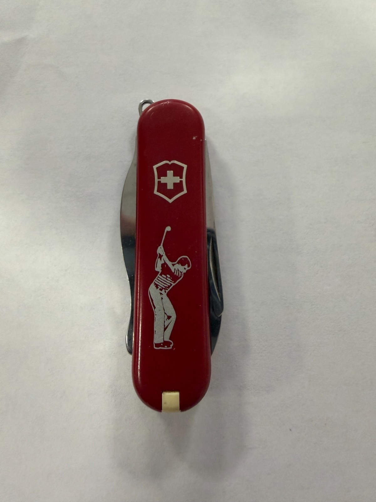 Rare Victorinox Golfer 58mm Red Swiss Army Knife Golf Edition Multi-Tool Used