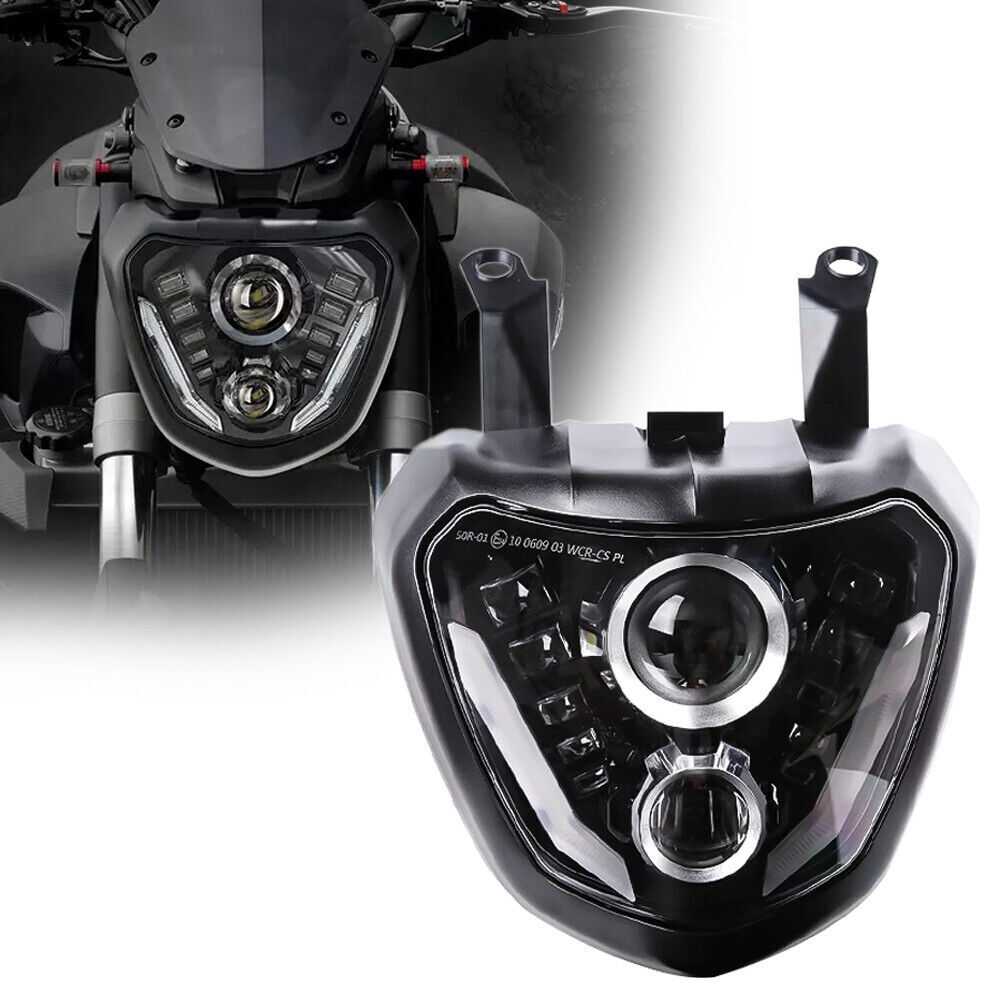 For 2014 2015 2016 2017 Yamaha MT07 FZ07 MT-07 FZ-07 LED Headlight DRL Assembly