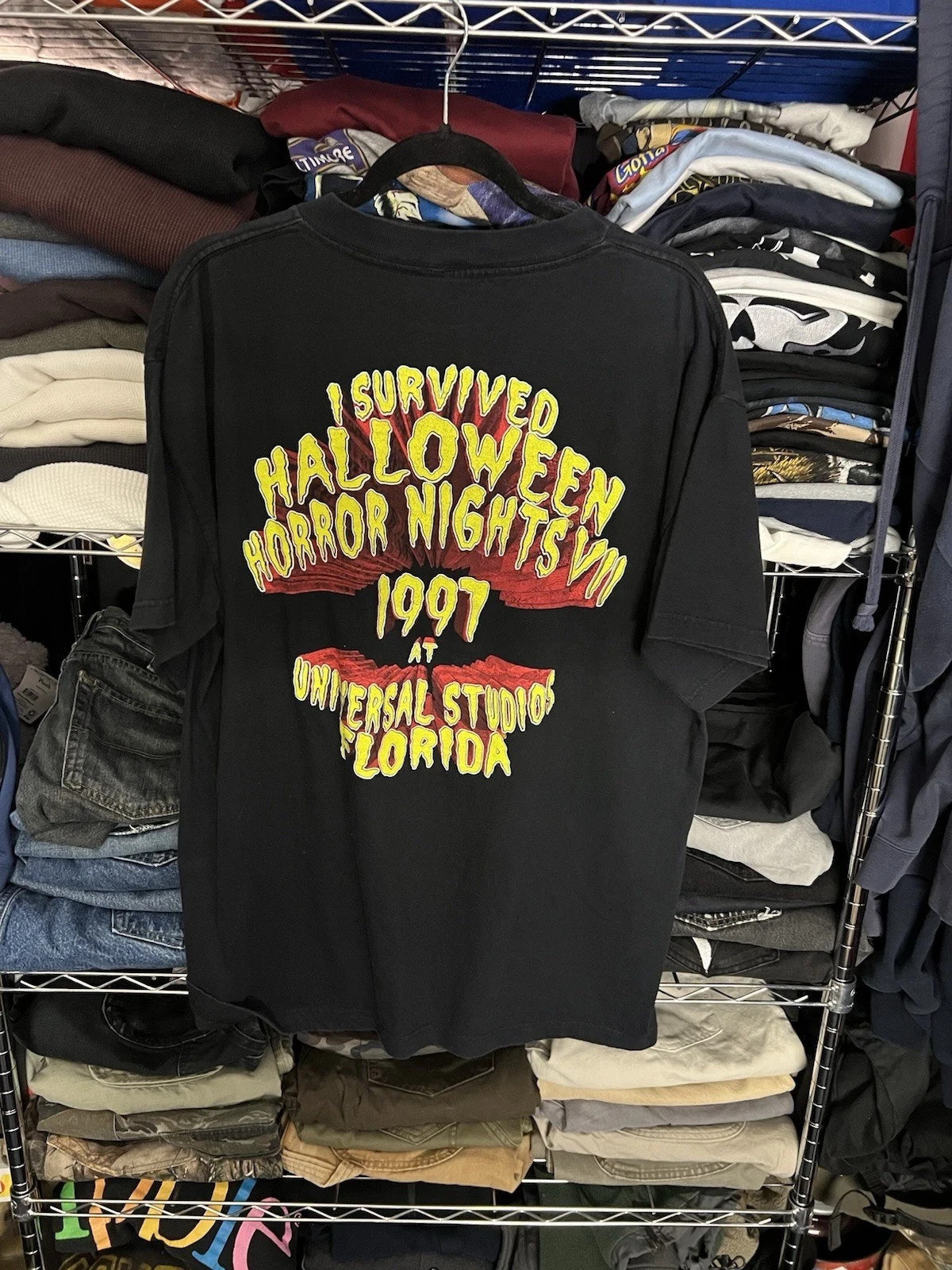 1997 Vintage Halloween Horror Nights Shirt Black Eye Reprint