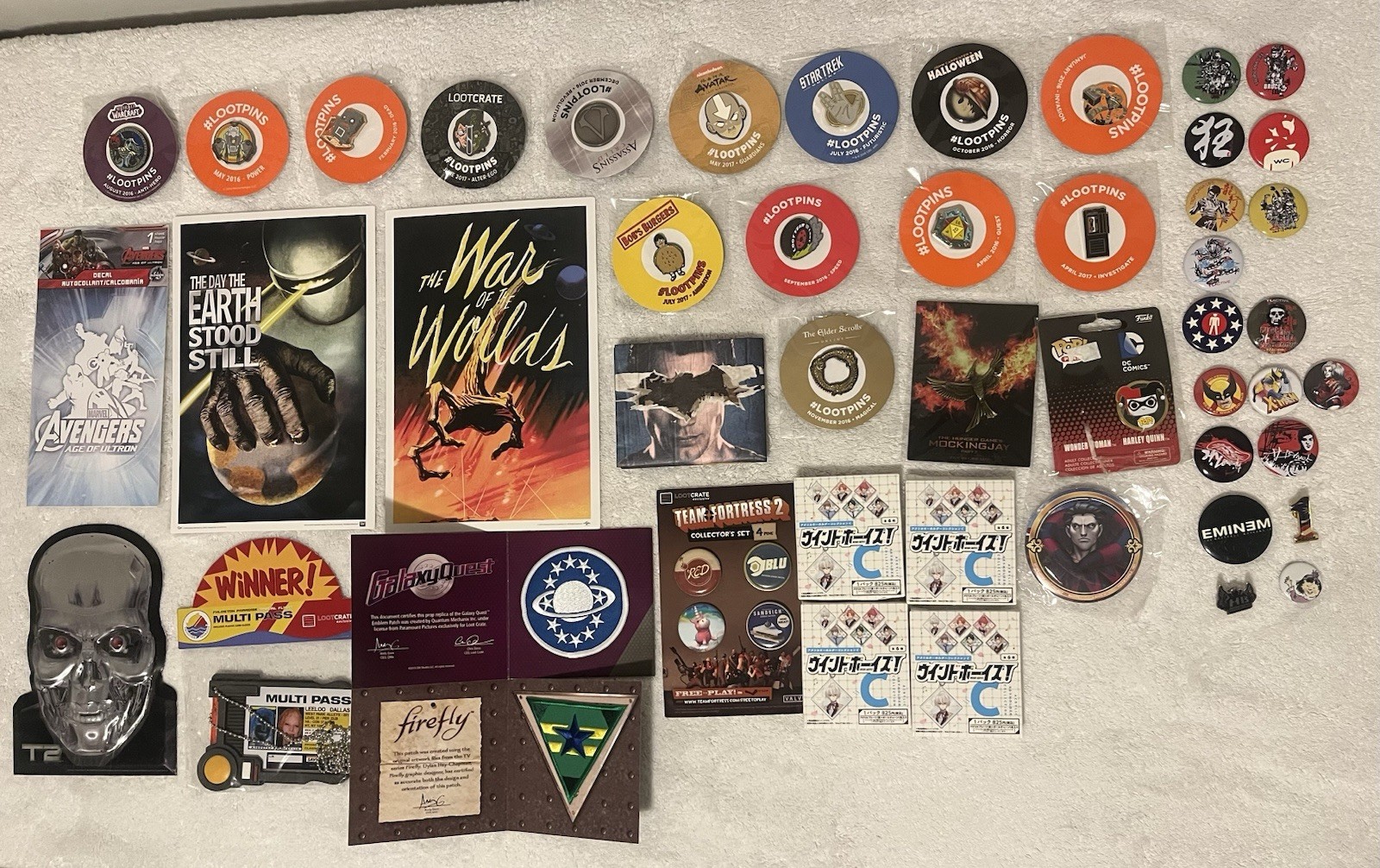 Large Lot Of Loot Crate Items And Other Items Large Lot Of Loot Crate Items And Other Items