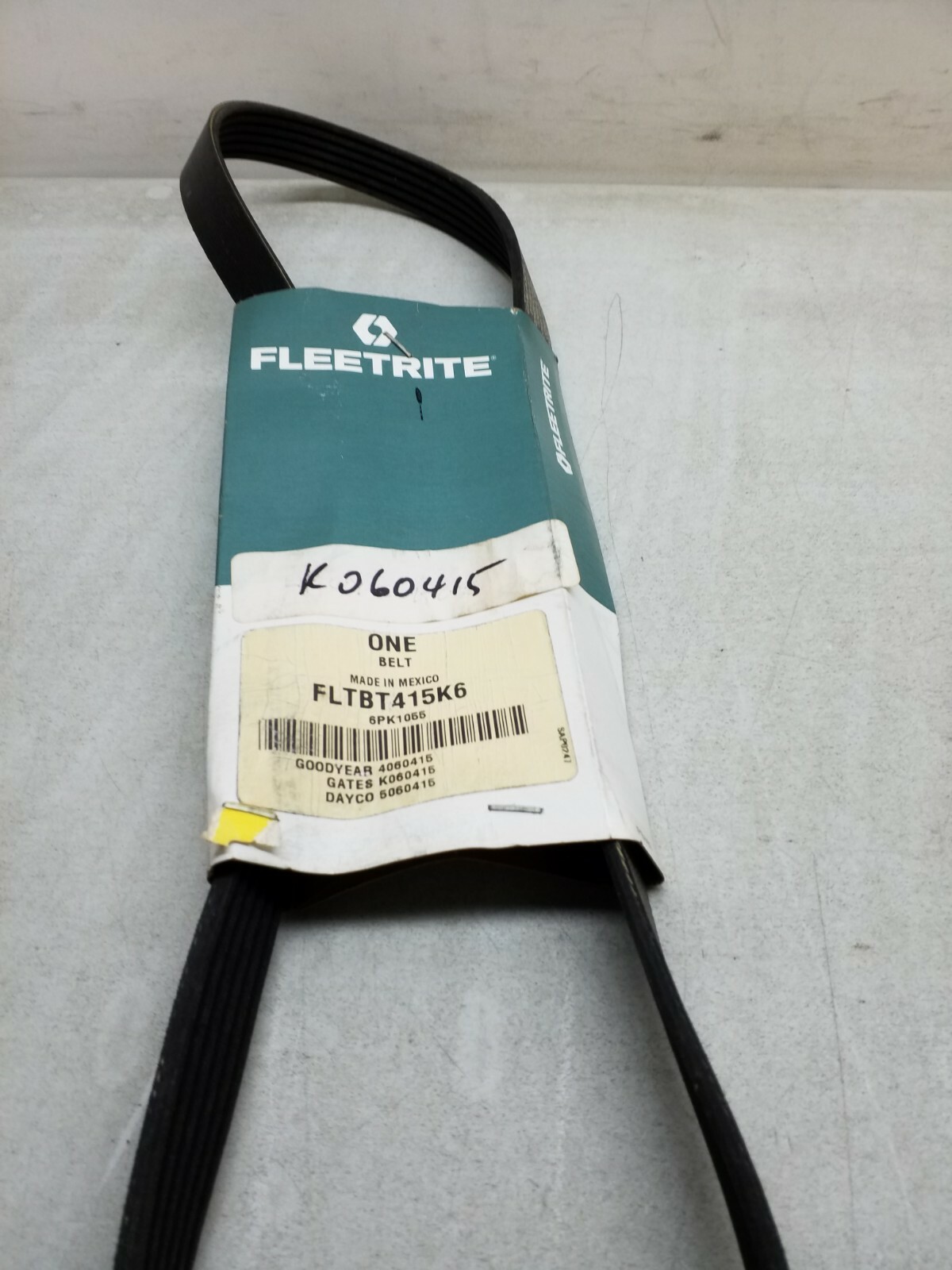 FLTBT415K6 Fleetrite Serpentine Belt Made In Mexico 6PK1055  