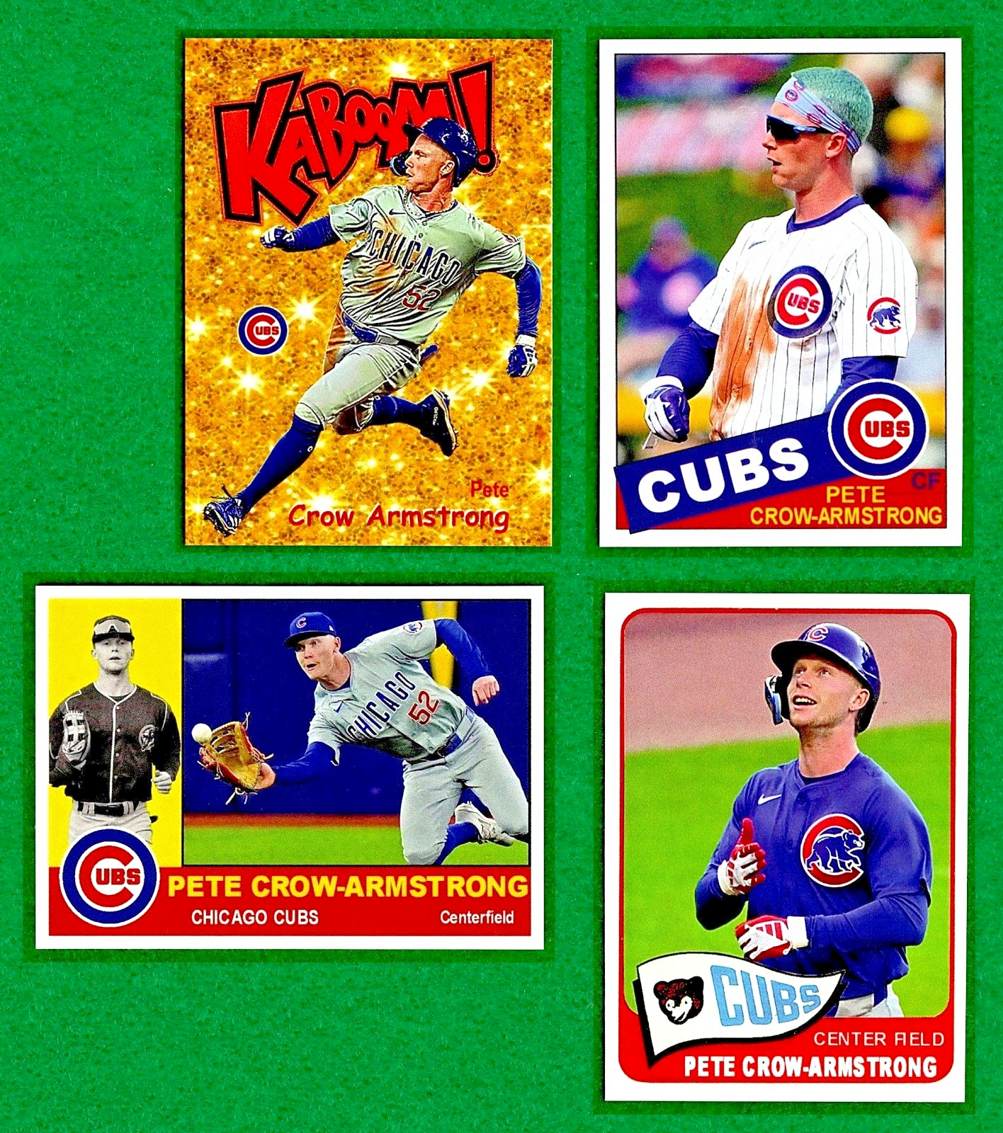 2025 Lot of 4 DDK Design PCA Pete Crow Armstrong Cards Chicago Cubs 2025 Lot of 4 DDK Design PCA Pete Crow Armstrong Cards Chicago Cubs