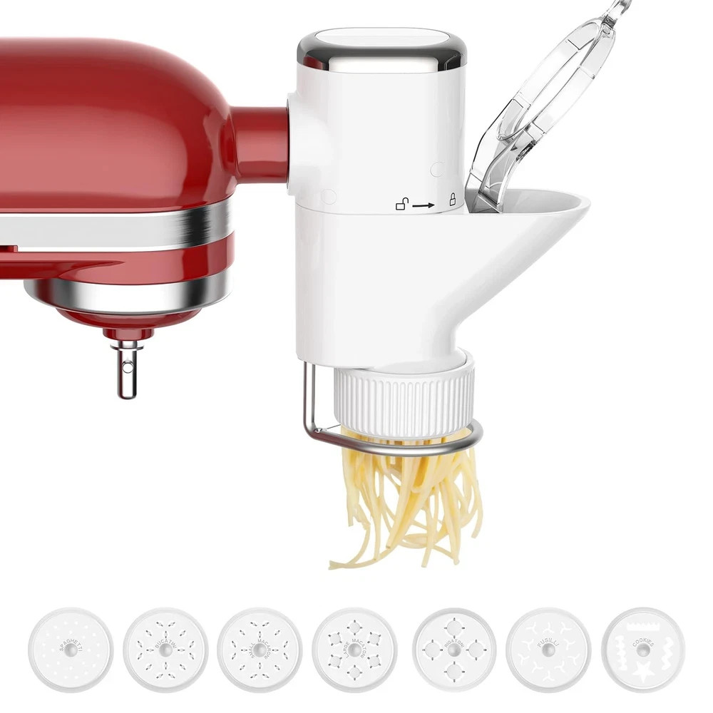 Gourmet Pasta Press Attachment for Kitchenaid Stand Mixer, Pasta Maker Kitchenai Gourmet Pasta Press Attachment for Kitchenaid Stand Mixer, Pasta Maker Kitchenai