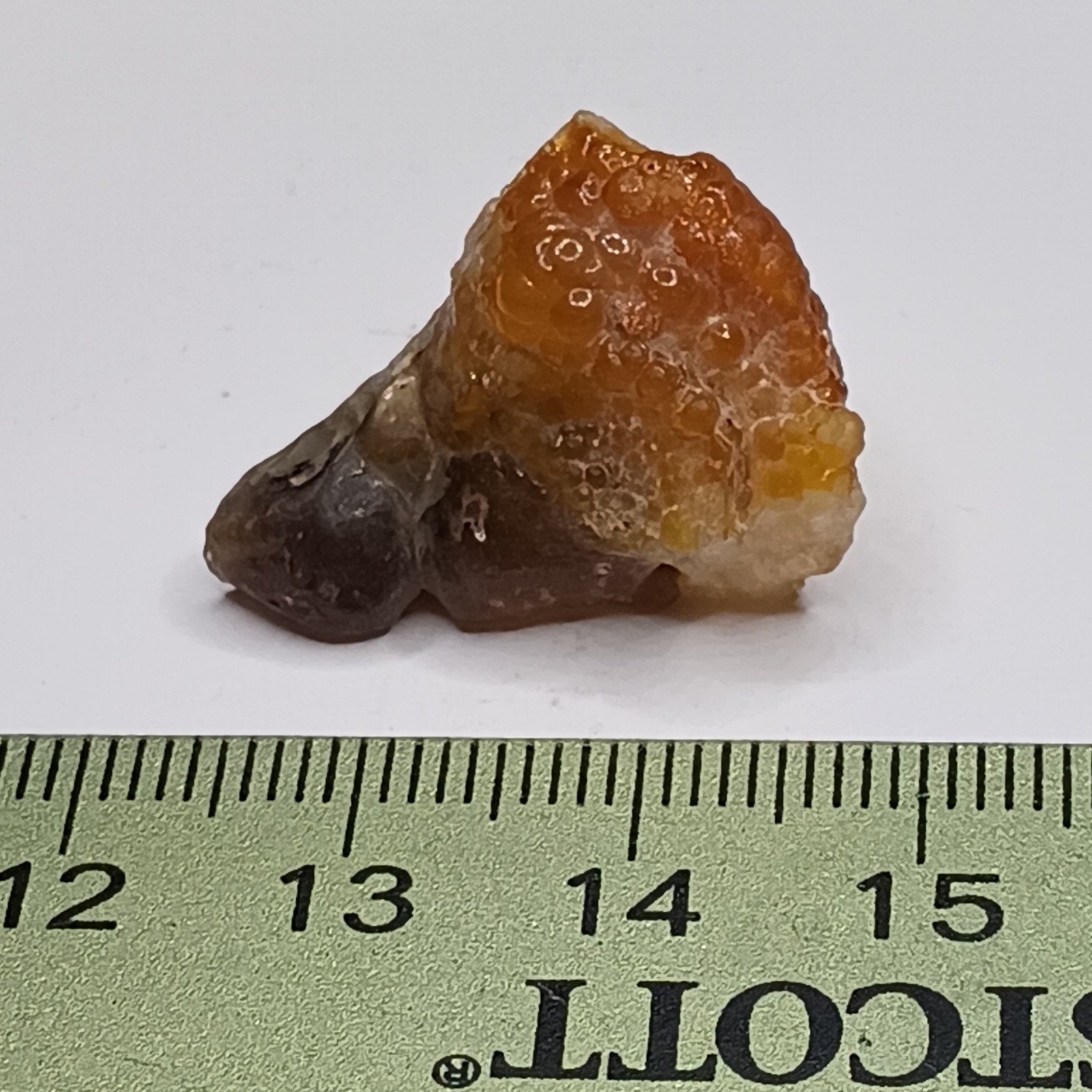 24.50 ct Fire Agate Rough With Beautiful Orangy Outcrop Mineral Display Specimen 24.50 ct Fire Agate Rough With Beautiful Orangy Outcrop Mineral Display Specimen
