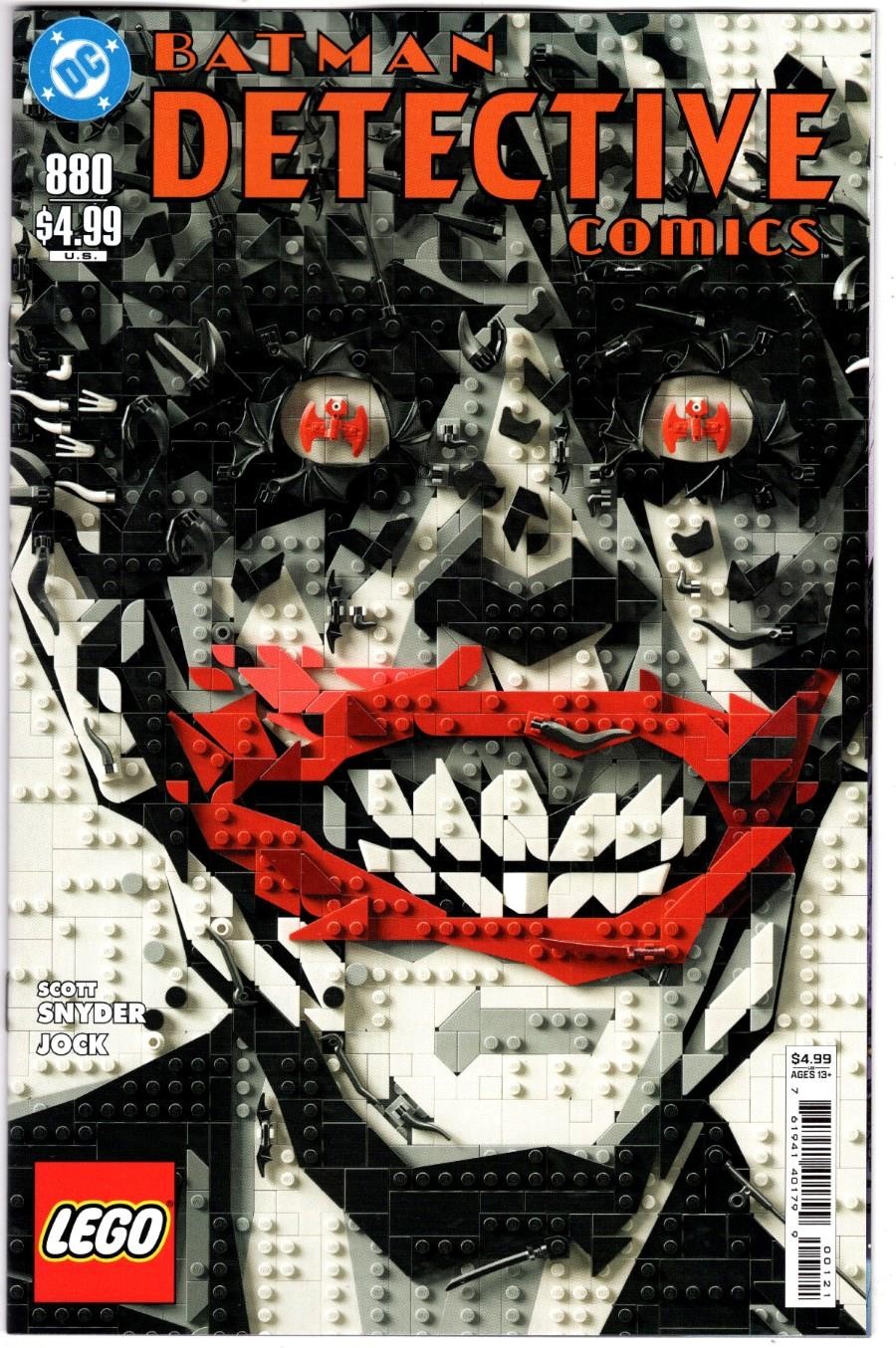 DETECTIVE COMICS #880 JOKER LEGO CARD STOCK VARIANT COVER JOCK FACSIMILE EDITION