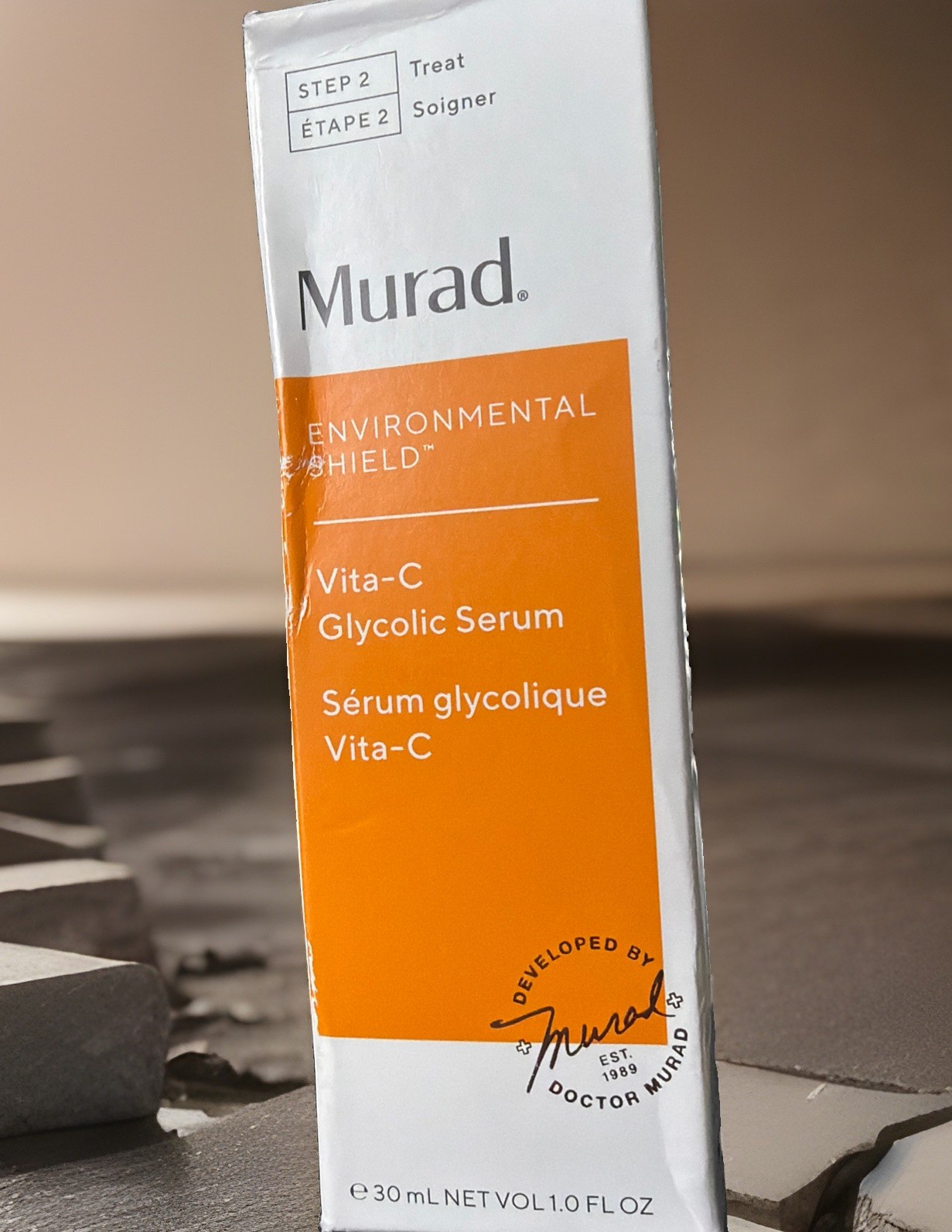 Murad Environmental Shield Vita-C Glycolic Serum 1.0 fl oz / 30ml NIB 