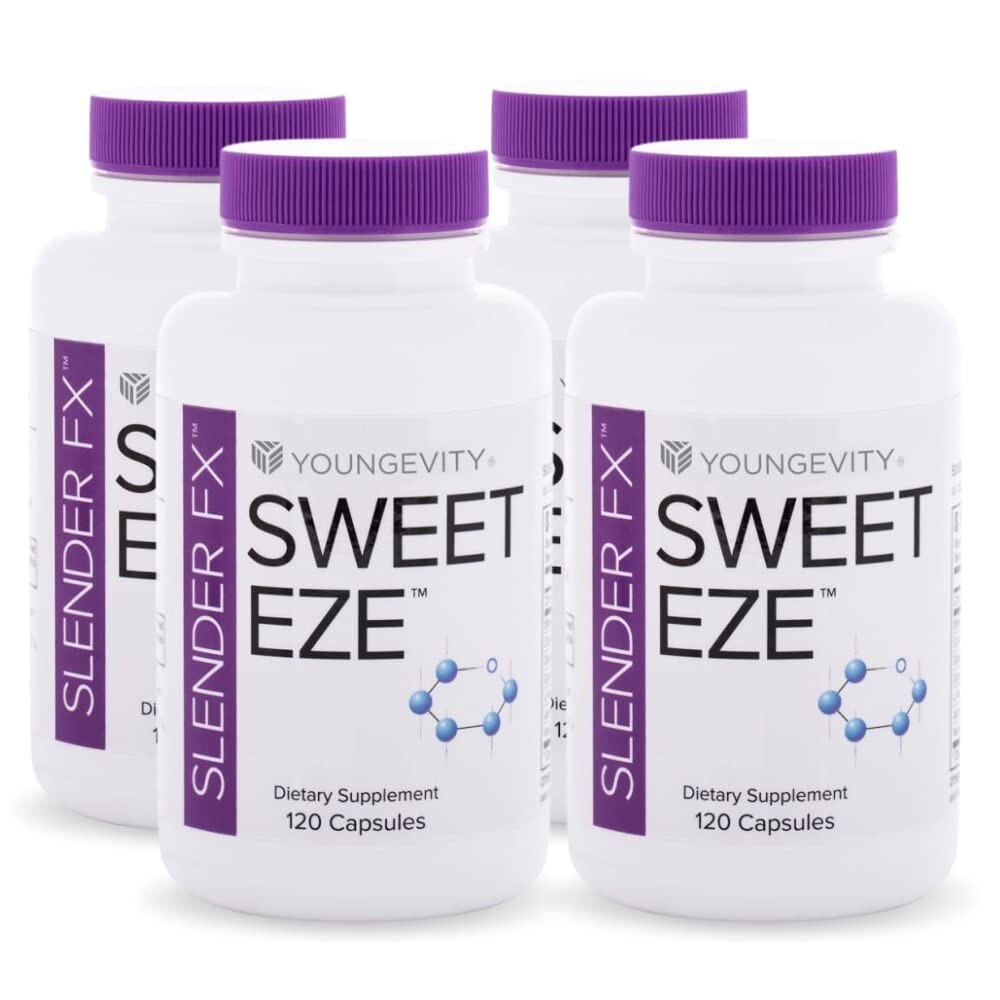 Youngevity Slender Fx Sweet Eze 120 capsules 4 Pack Dr. Wallach - Youngevity Slender Fx Sweet Eze 120 capsules 4 Pack Dr. Wallach -