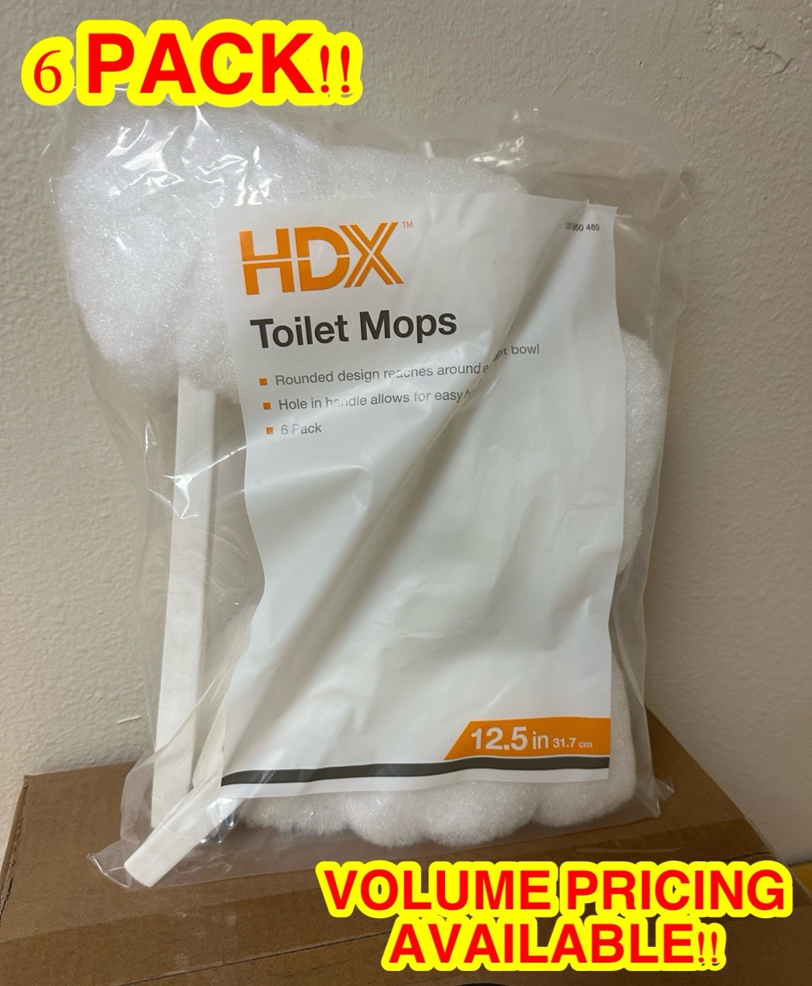 HDX (6 PACK) - Toilet Bowl Mops #2140636