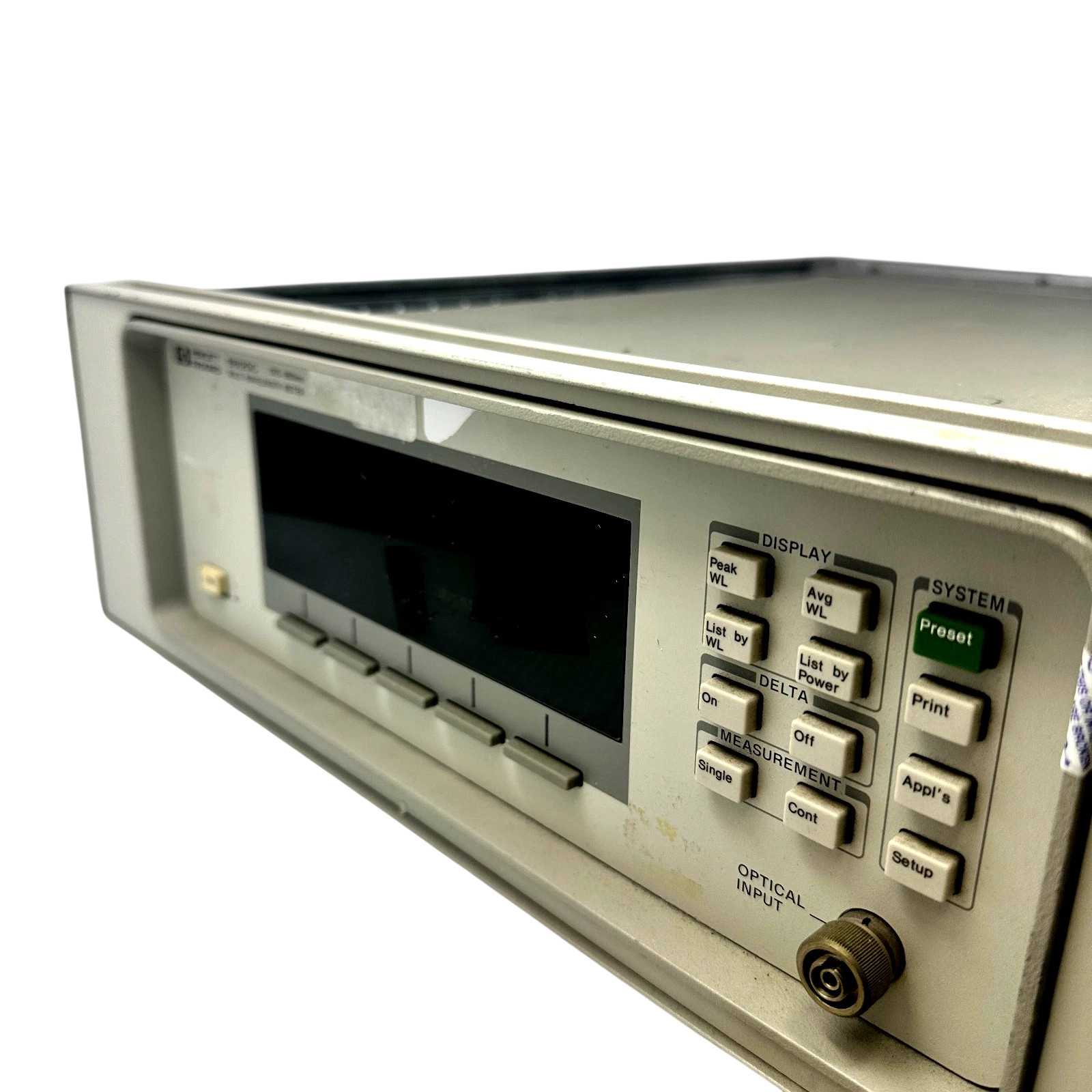 HP Agilent 86120C Multi-Wavelength Meter 1270-1650nm Fiber Optic Tester 1999 Vtg HP Agilent 86120C Multi-Wavelength Meter 1270-1650nm Fiber Optic Tester 1999 Vtg