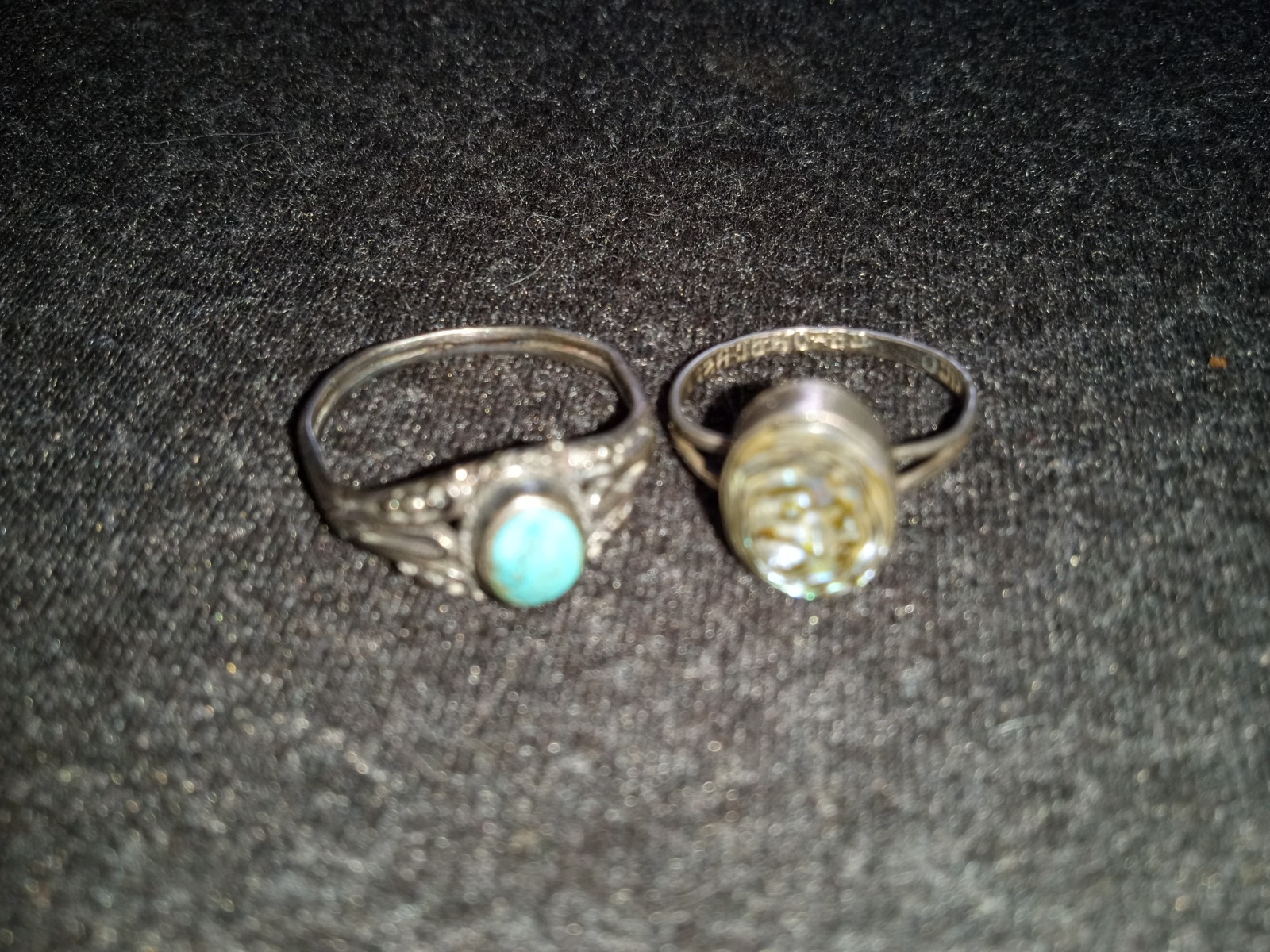 .925 sterling silver - 2 victorian antique rings .925 sterling silver - 2 victorian antique rings