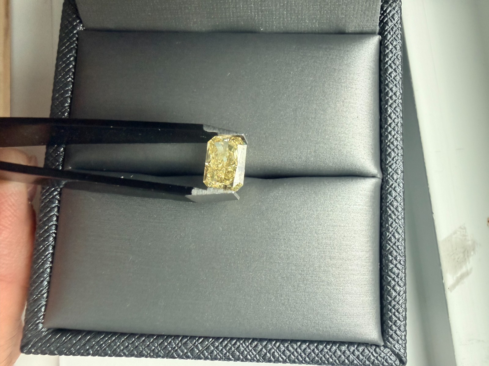 2.10 Ct Fancy Yellow VS1 Lab Grown Radiant Diamond IGI Certified Loose
