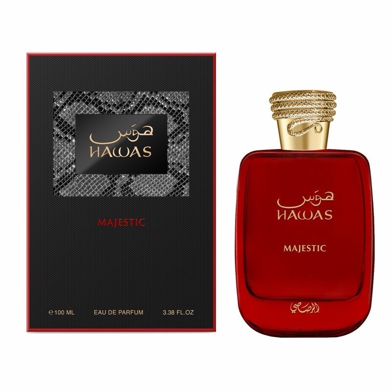 Rasasi Hawas Majestic Eau de Parfum Spray, Regular Size 3.38 fl oz