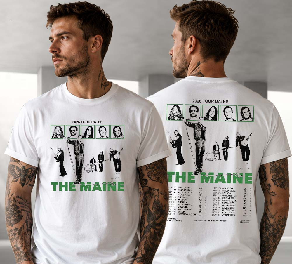 The Maine Tour North America And Europe Summer Fall 2026 T-shirt BT2621 The Maine Tour North America And Europe Summer Fall 2026 T-shirt BT2621